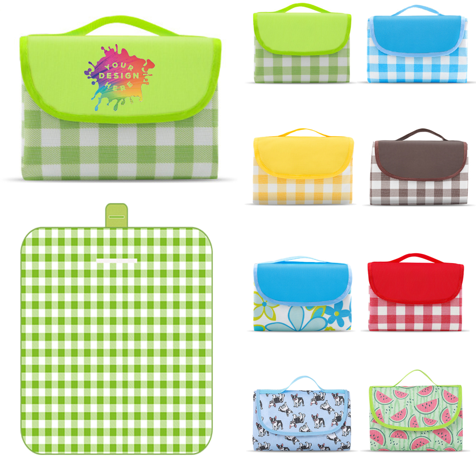 Full Color Folding Waterproof Picnic Mat Mat MOQ 50 2