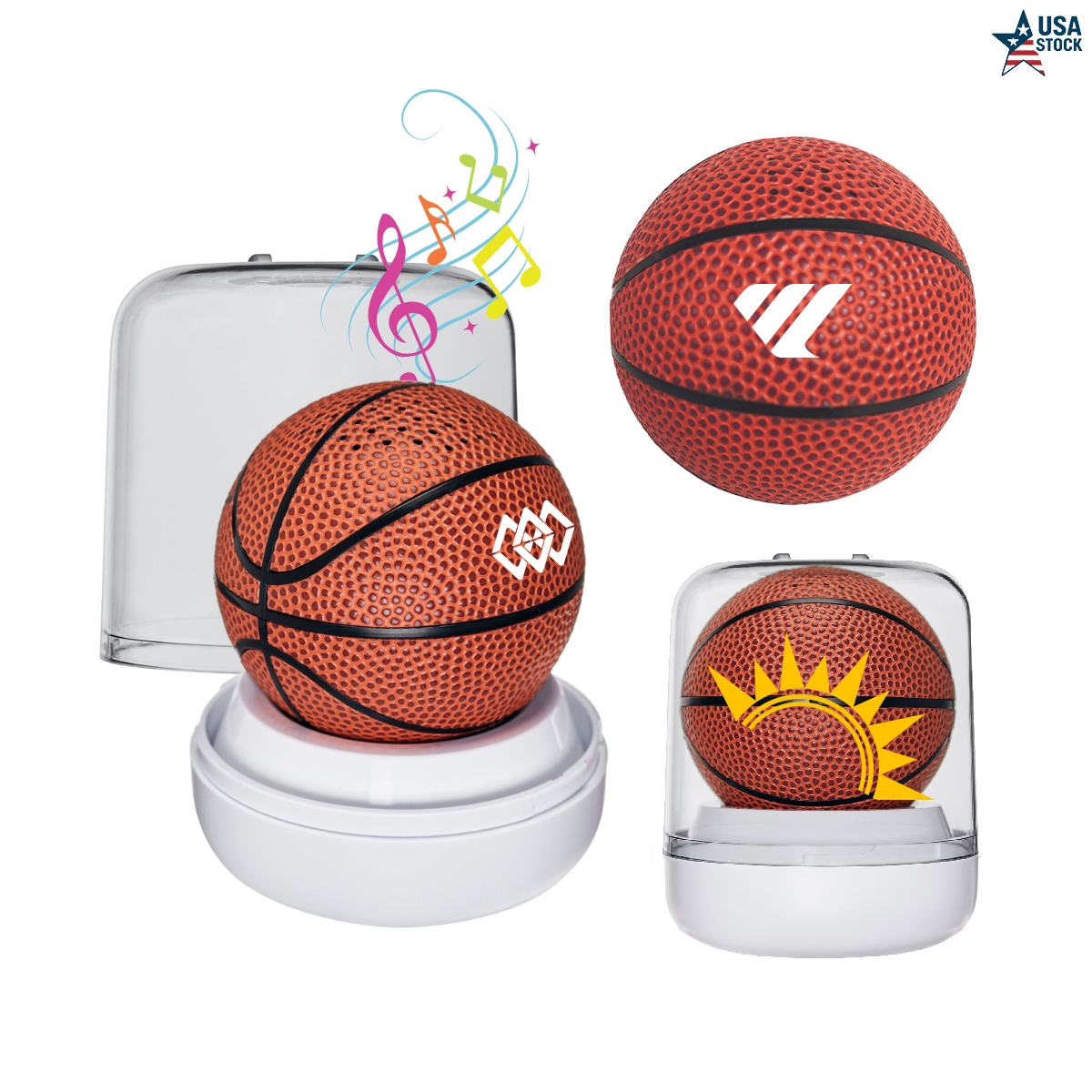 SonicWave Sports Basketball Bluetooth Speaker 5
