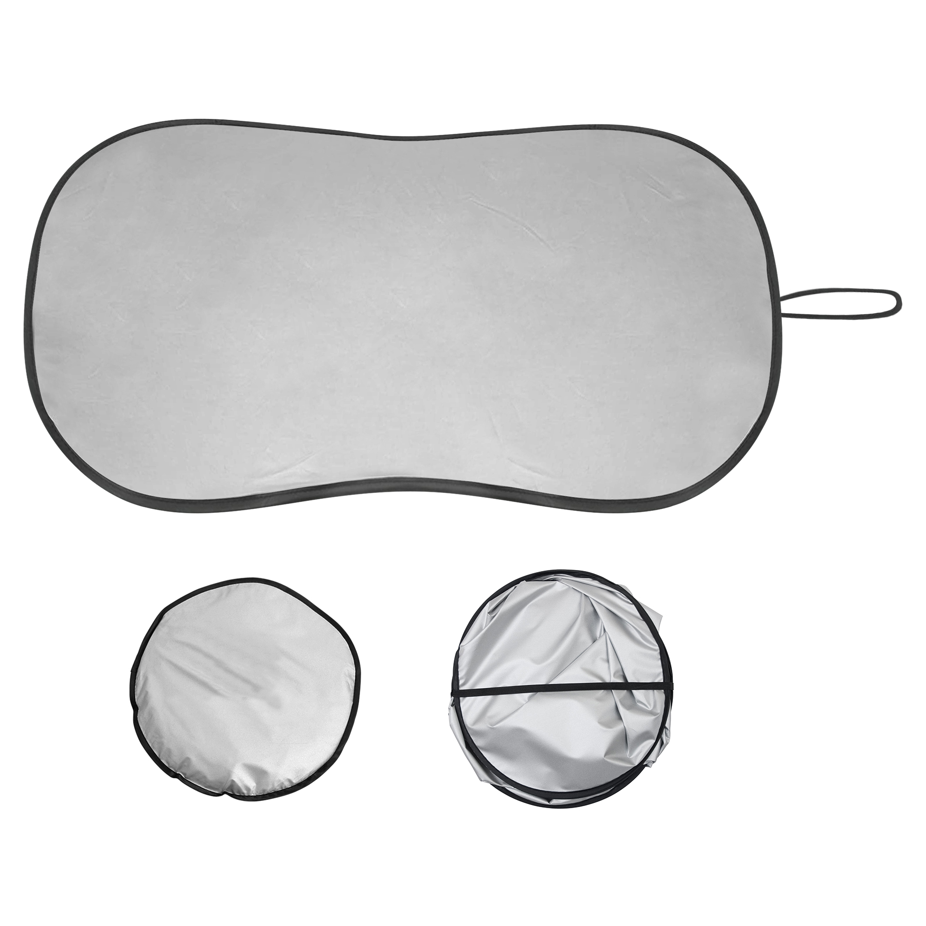 170T Silver-Coated Automotive Front Windshield Sun Visor 7