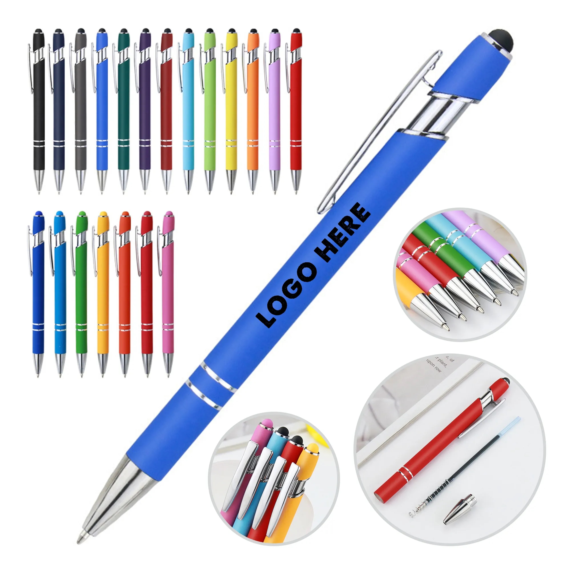 Metal Ballpoint Pen With Stylus 11