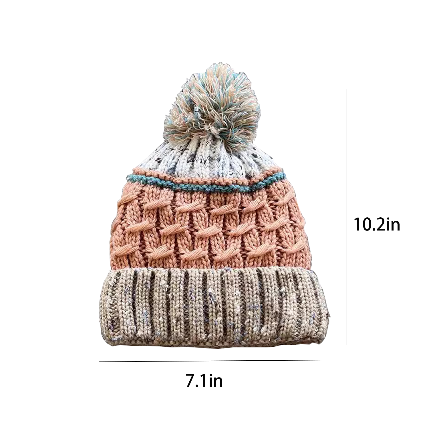 Mixed Color Striped Velvet Beanie Hat 10