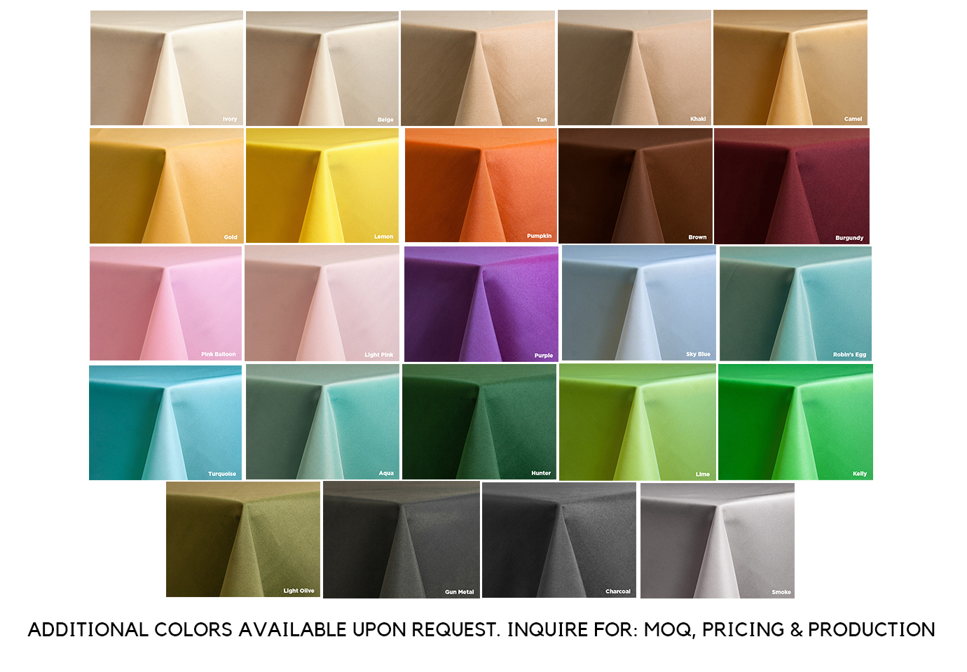 6' Fitted, 4 Sided Screen Print Value Quantity Table Cover 5