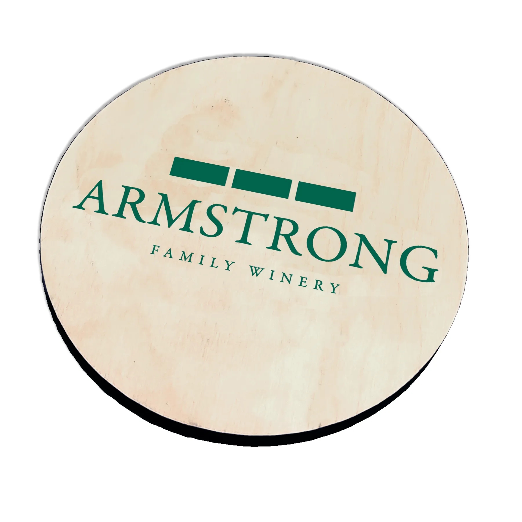 Ultra Vivid Birch Wood Coaster