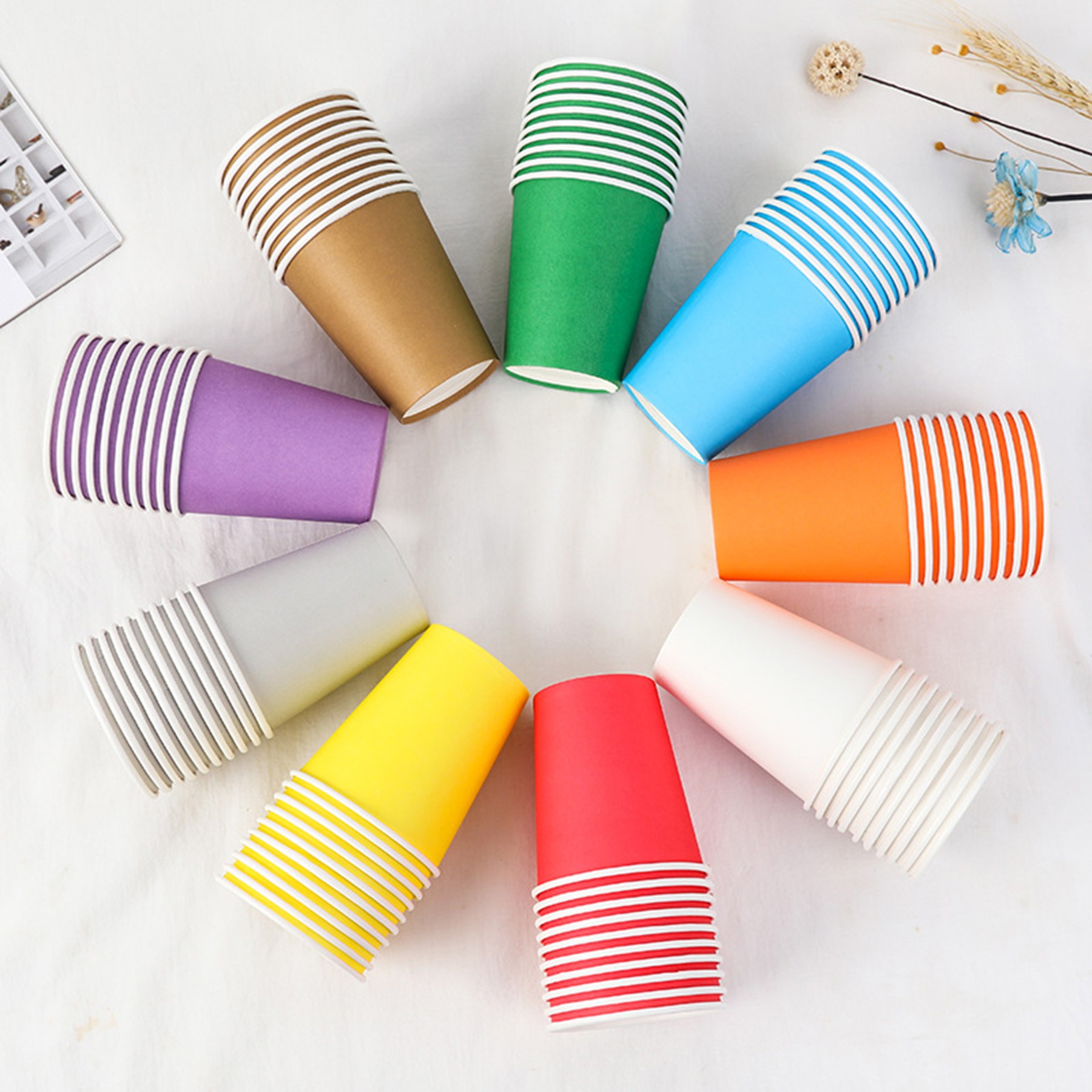 8.5 Oz. Color Disposable Paper Cup 1