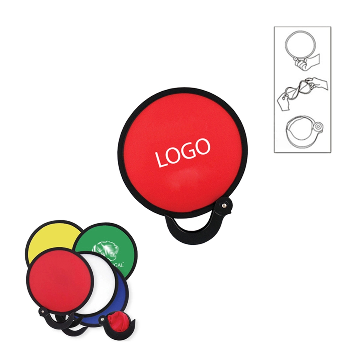 Foldable Round Hand Fan 3
