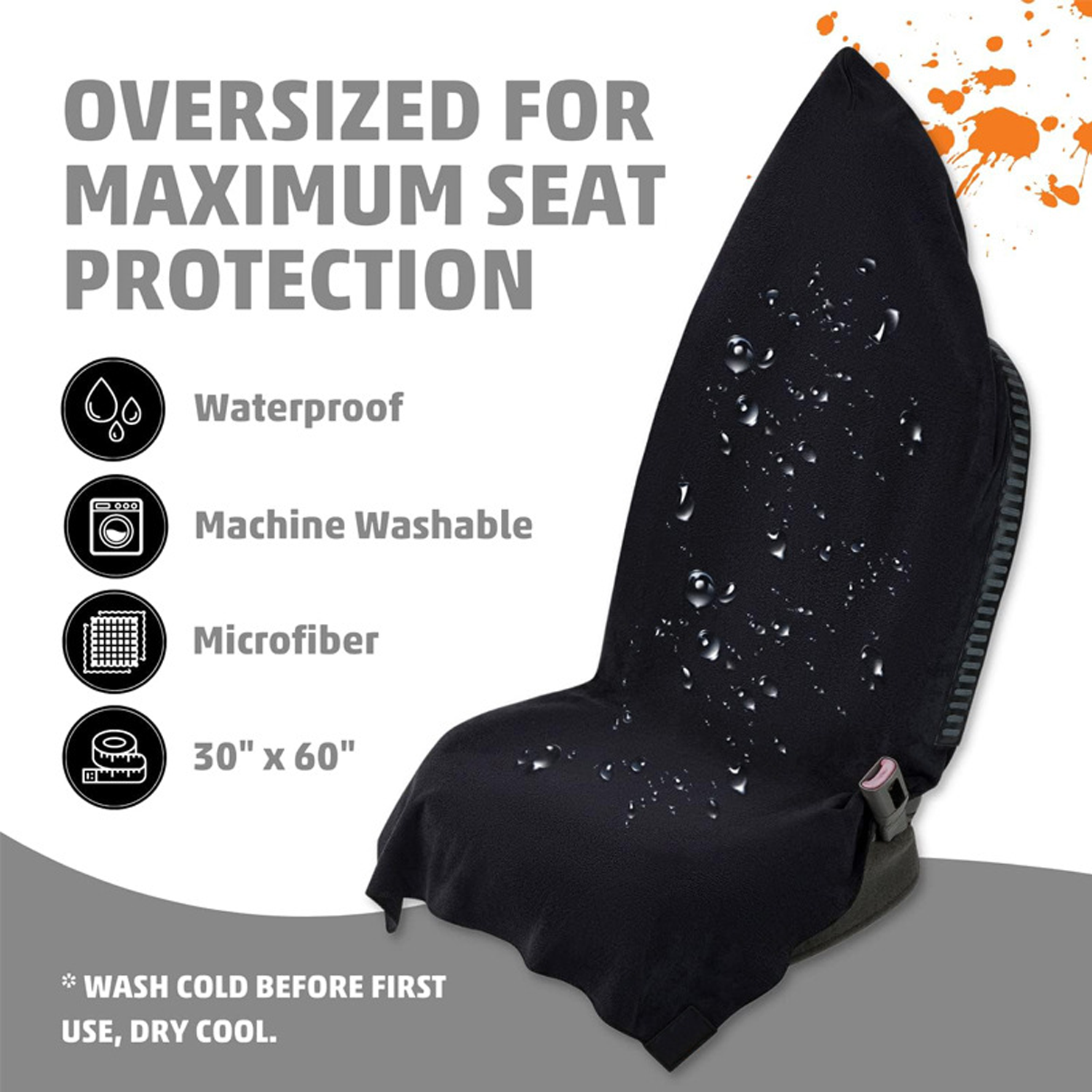 2 in 1 Car Seat Cover Bath Towel 5