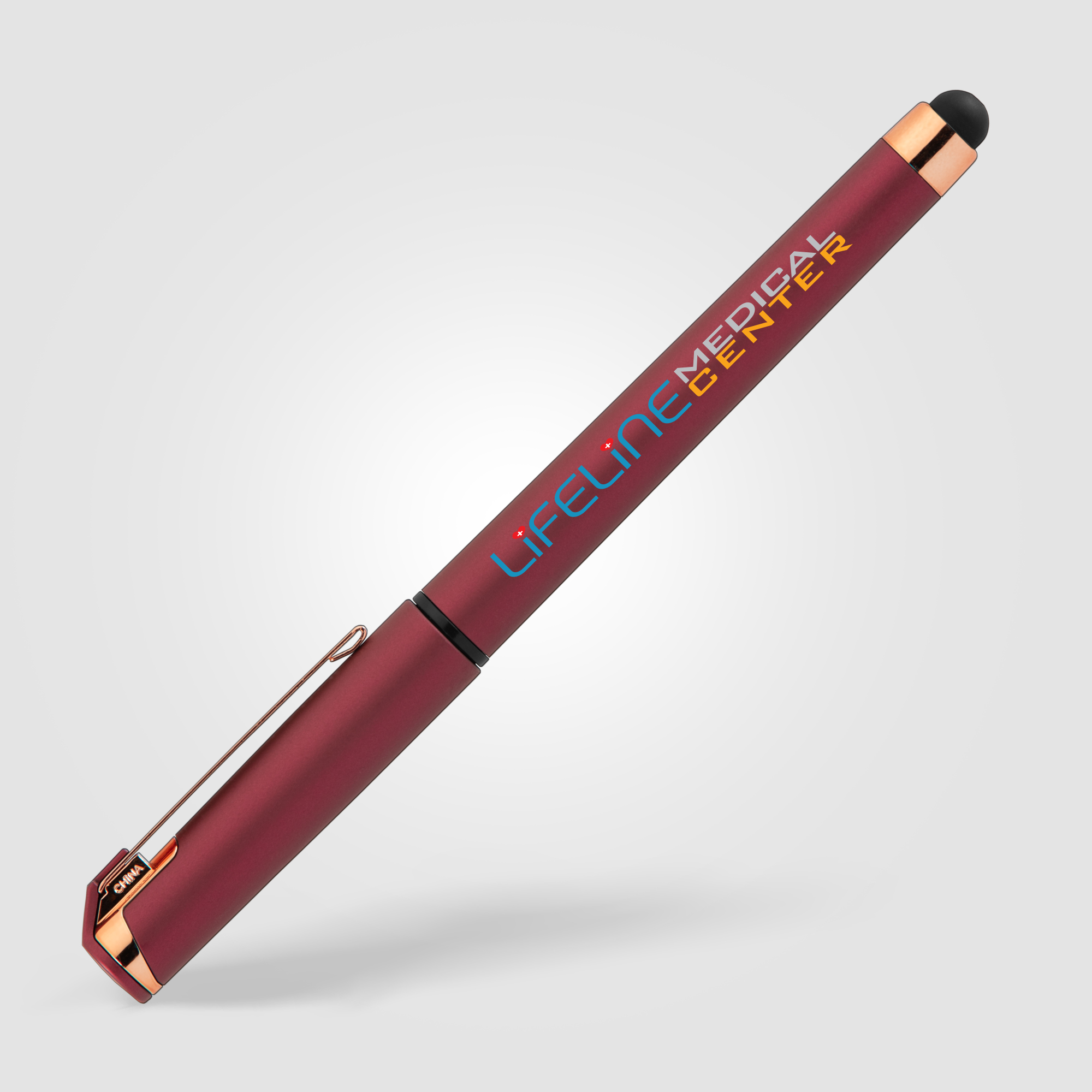 Islander Softy Rose Gold Metallic Designer Gel Pen w/ Stylus 21