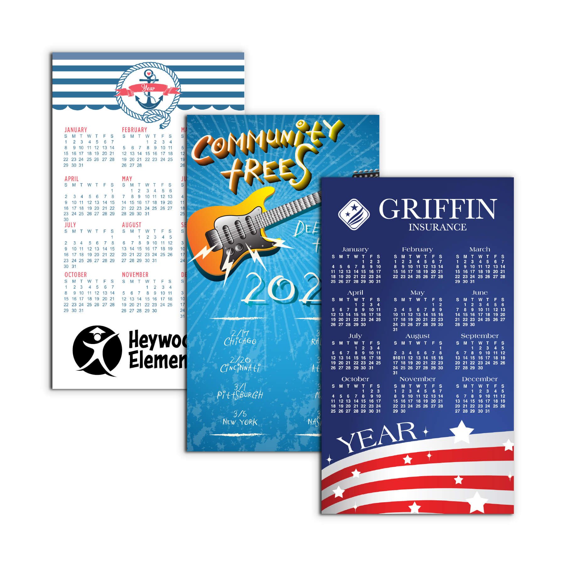 4" x 7" Large Magnetic Calendar 30 Mil 4