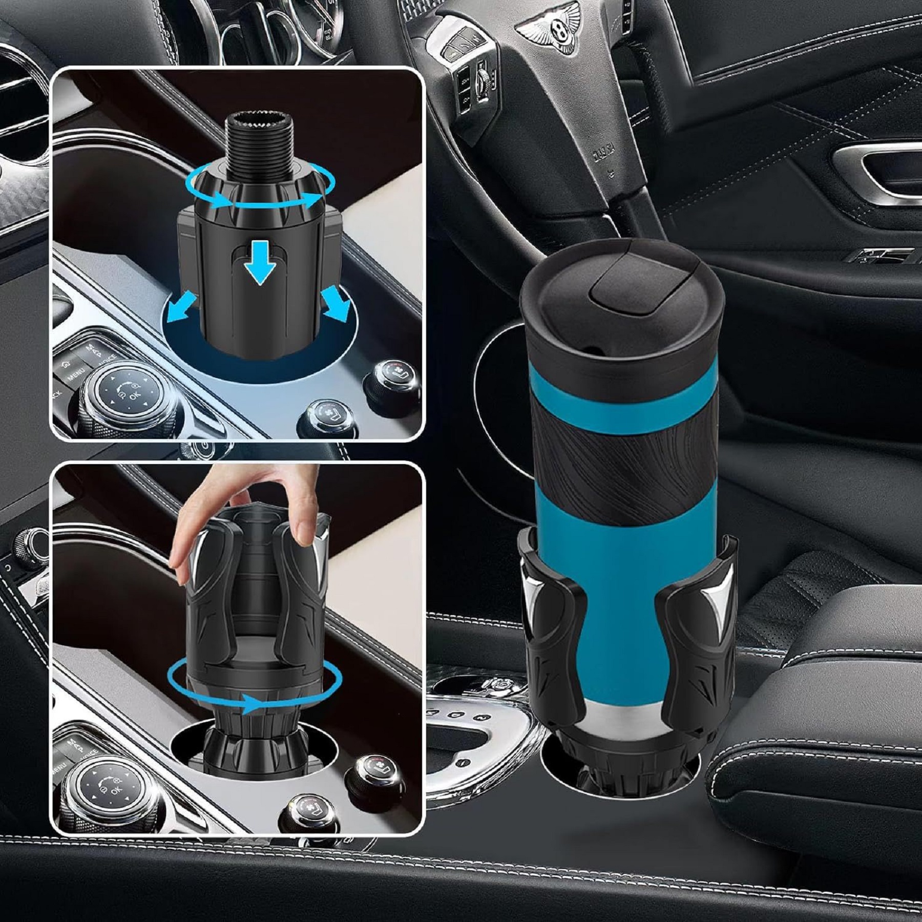 Automatic Car Cup Holder Expander 5