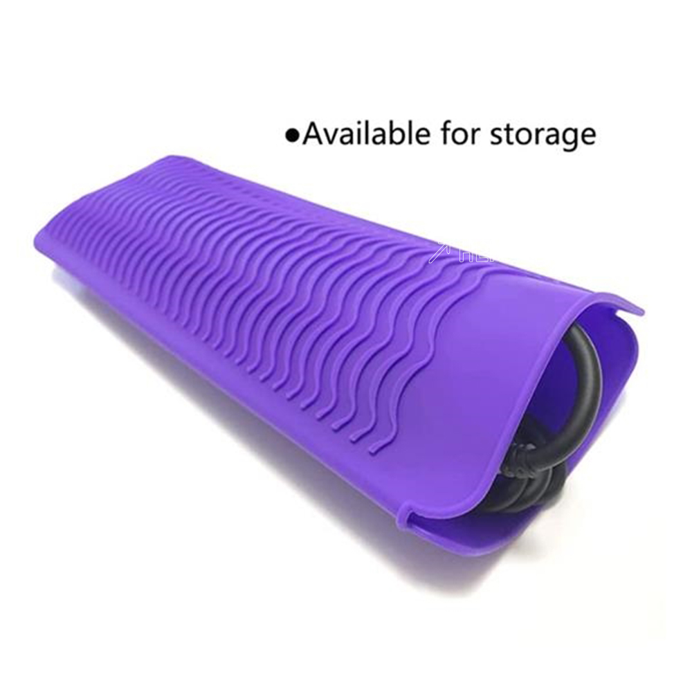 Heat Proof Silicone Mat Pouch For Hair Tools 2