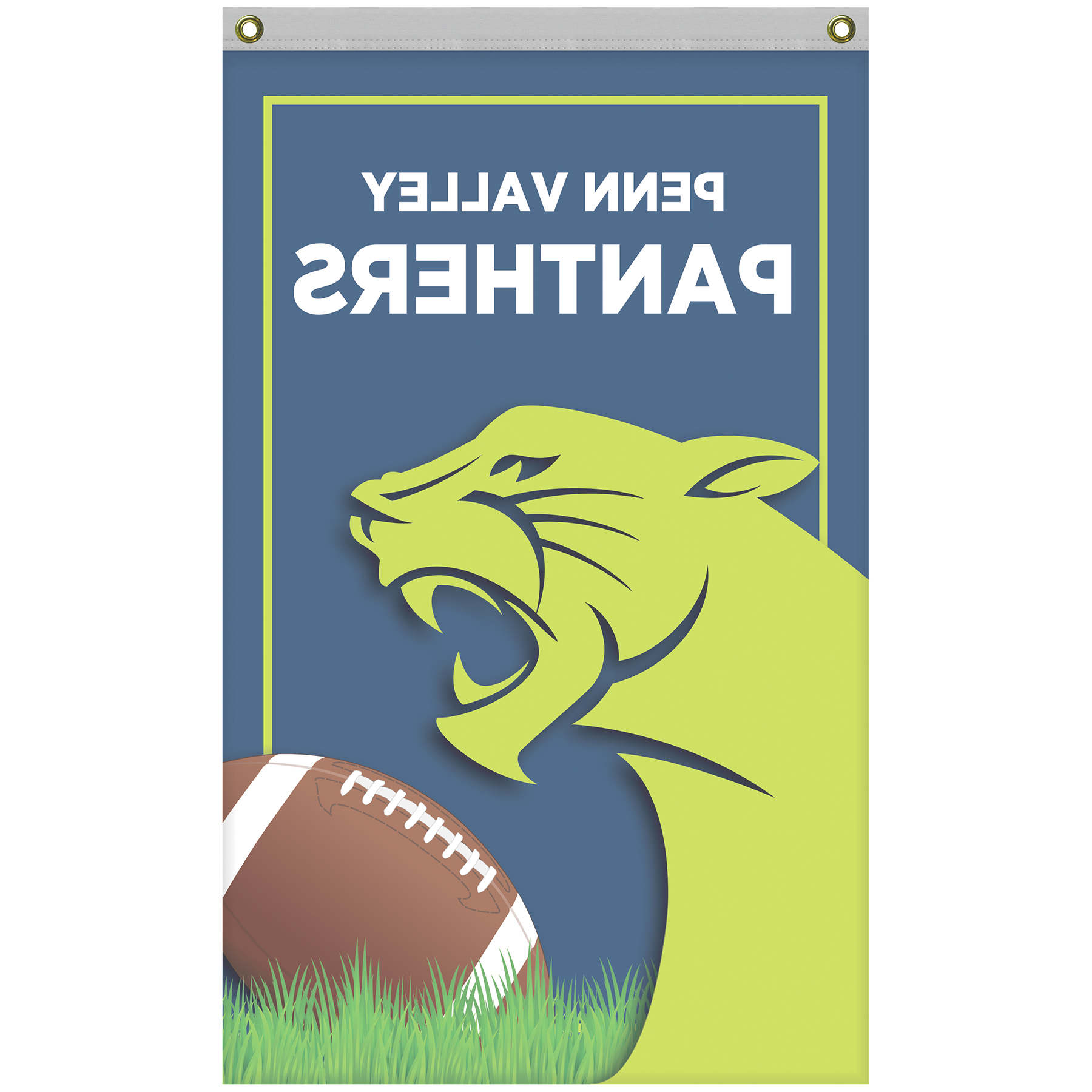 2.5' x 4' Standard Single Reverse Knitted Polyester Vertical Banners 2
