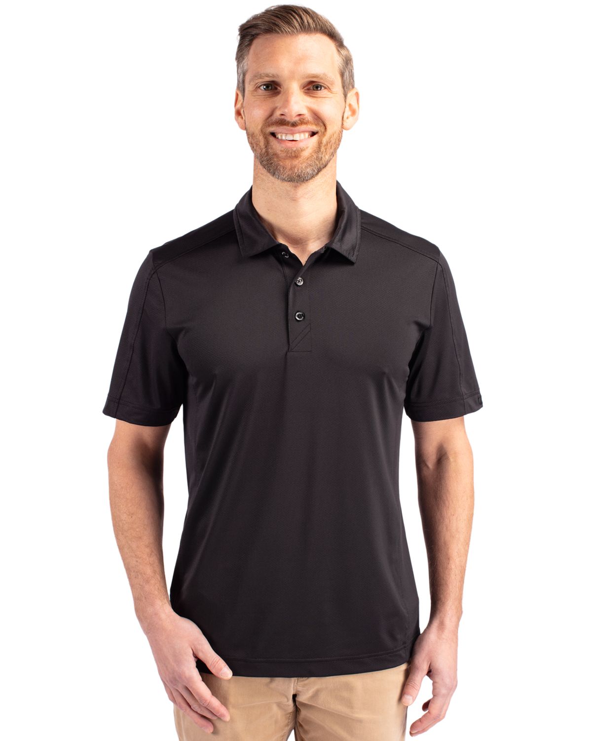 Prospect Eco Textured Stretch Recycled Mens Big & Tall Polo Big & Tall