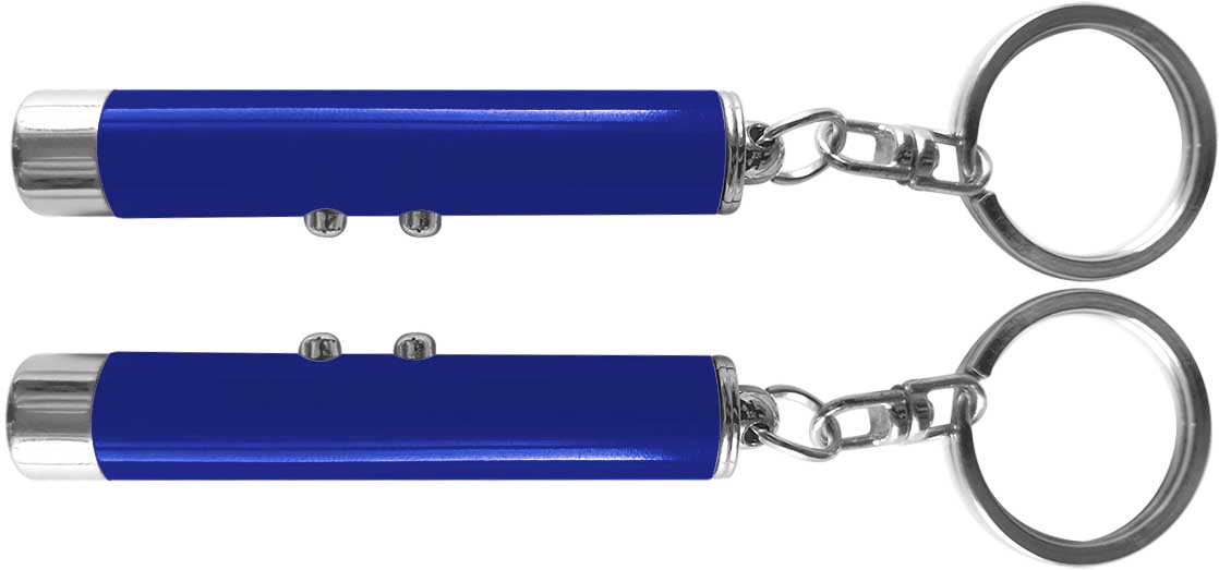 Dual function laser pointer and super bright LED flashlight with keychain. 4