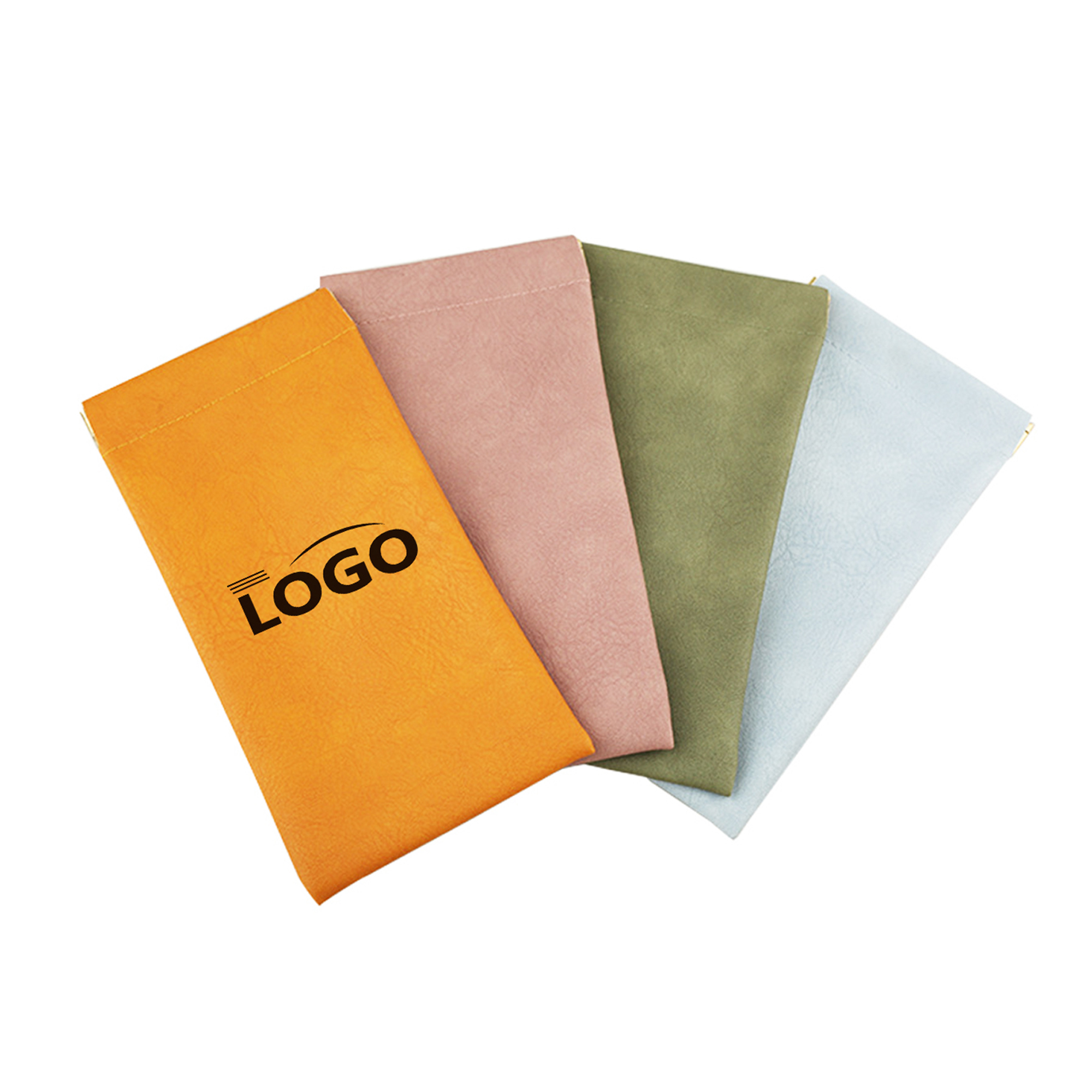 MOQ50 Custom PVC Glasses Pouch With Automatic Closing Design 2