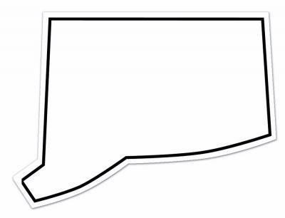 Connecticut State Shape Magnet - Full Color 1