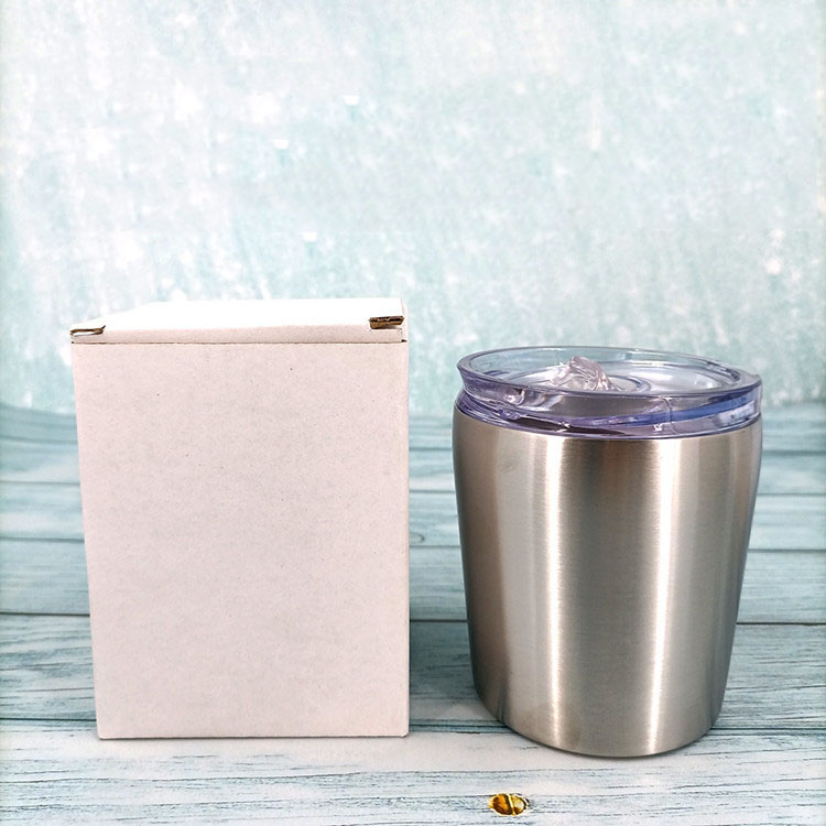 8oz Vacuum Wine Tumblers Coffee Cup With Lid 3