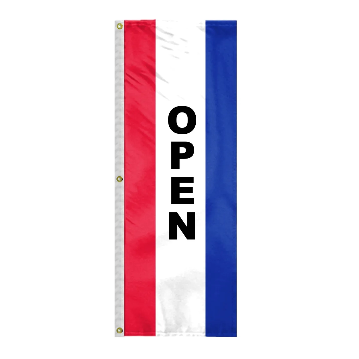 8' x 28" (3) Sewn Stripes Vertical Message Flag 11