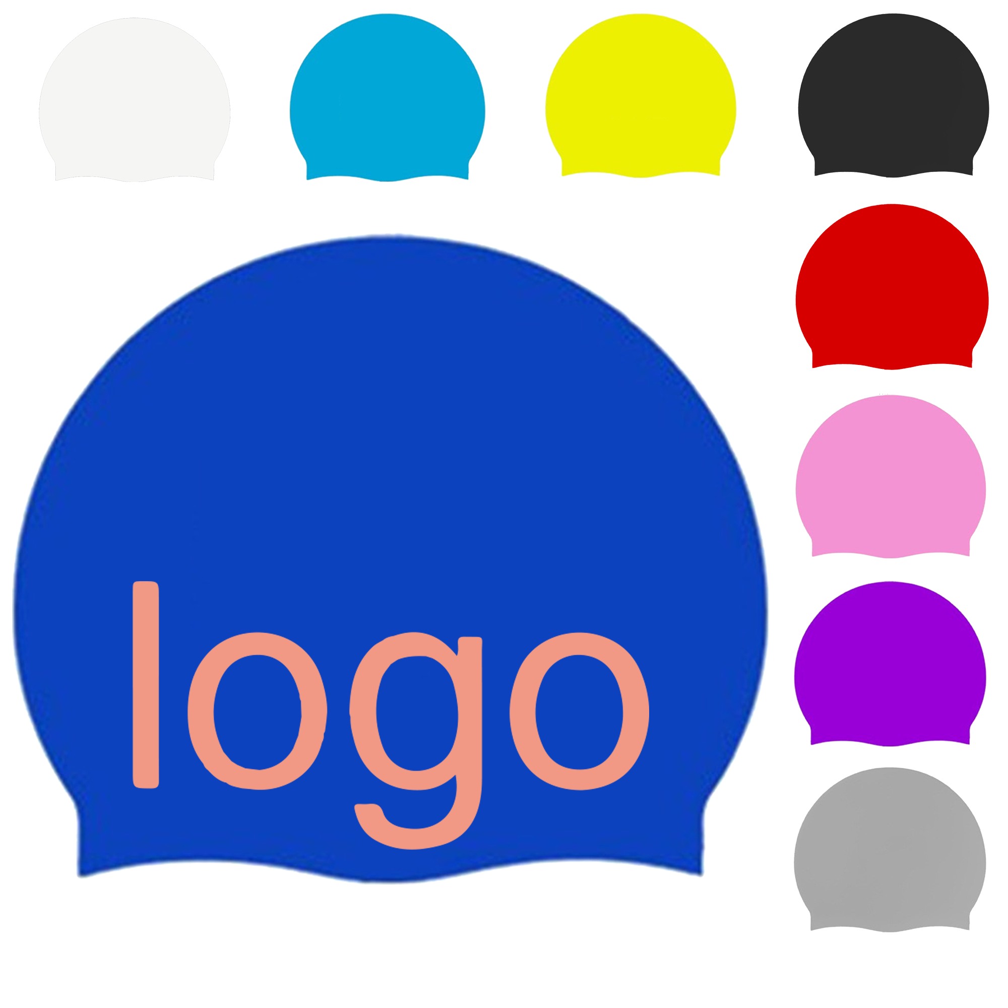 Youth Teen Durable Silicone Swimming Cap 6