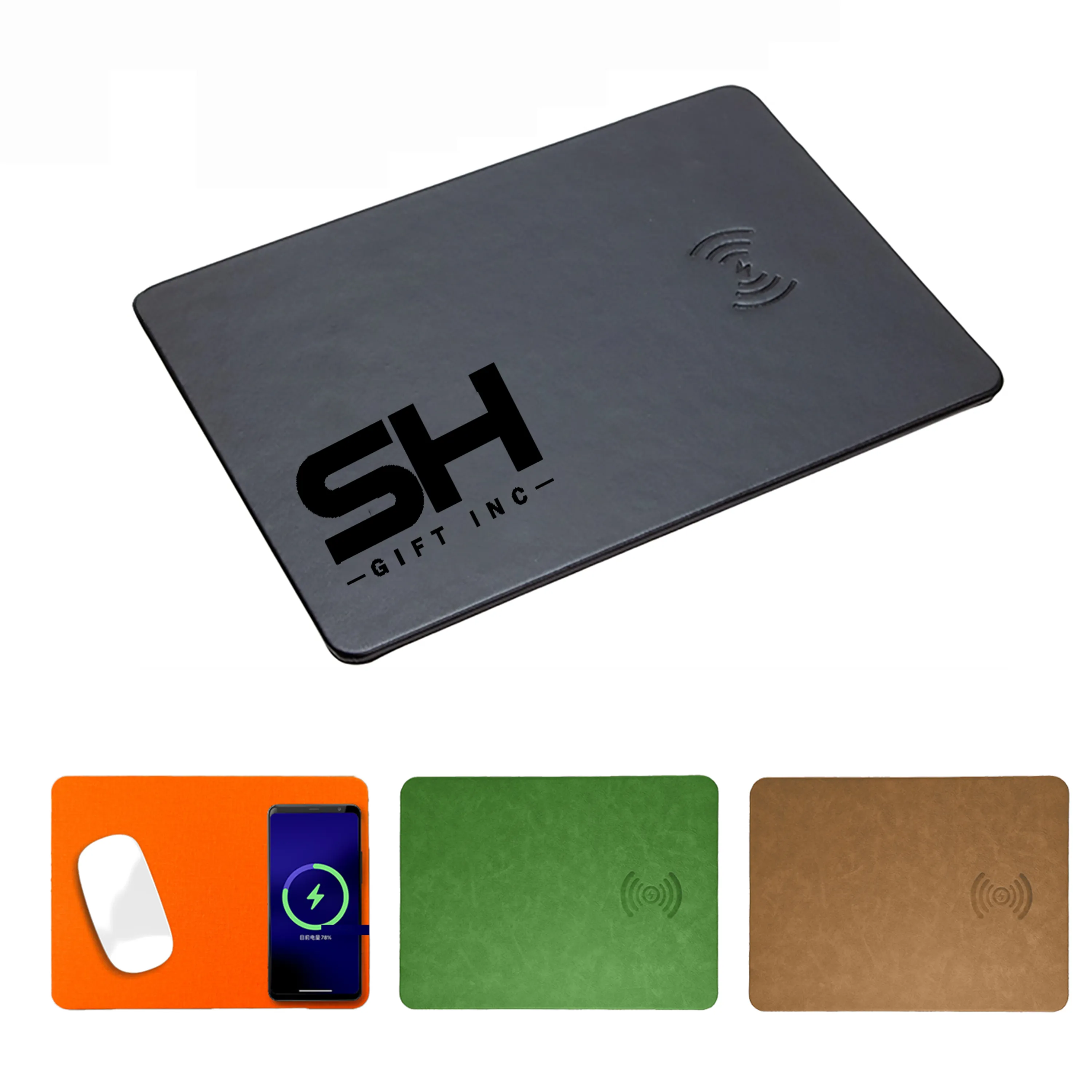 PU Mouse Pad With Wireless Charger 5
