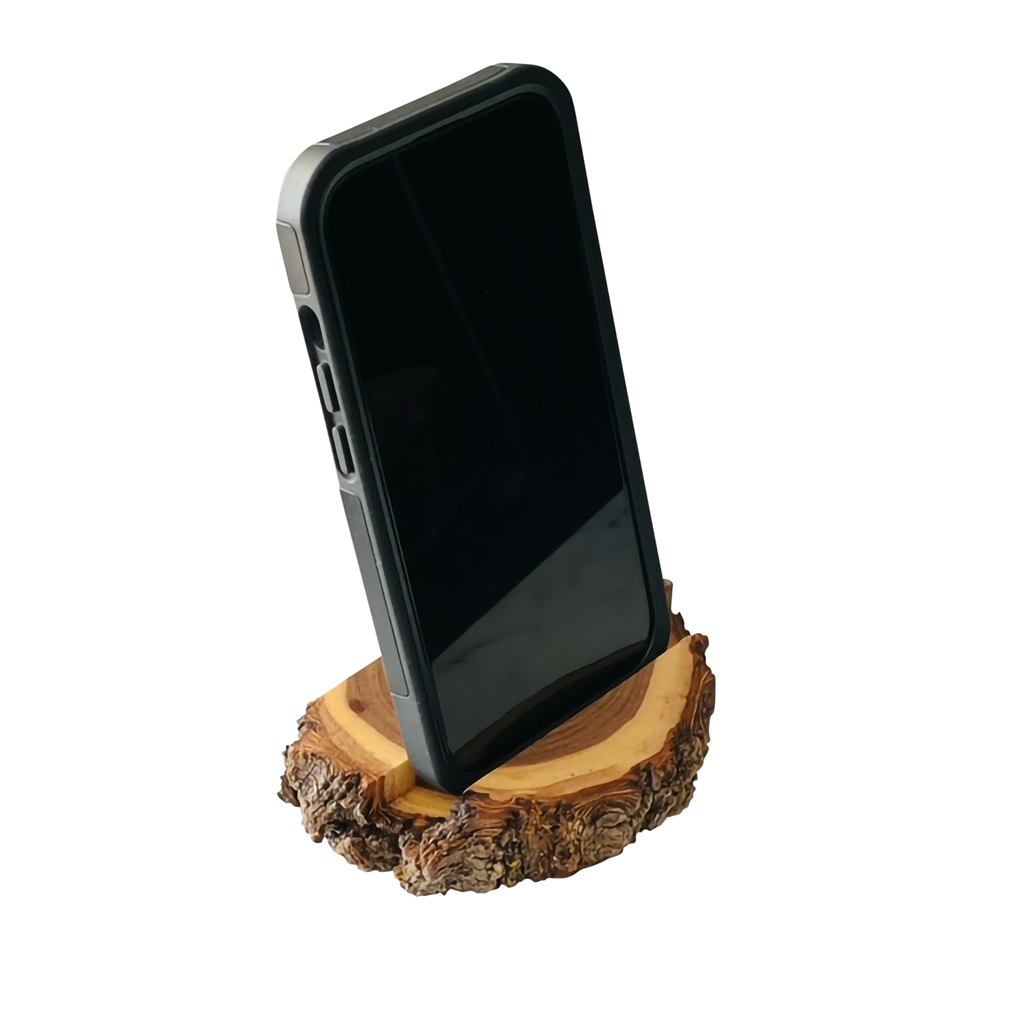 Elm Wood Phone Stand 3