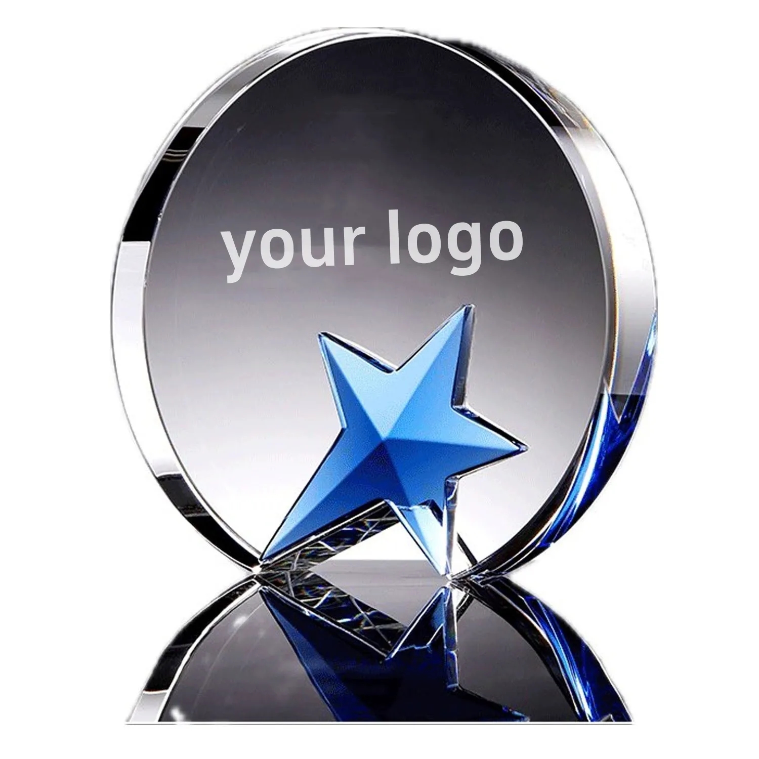 Crystal Award Personalized Glass Trophy Engraved 3