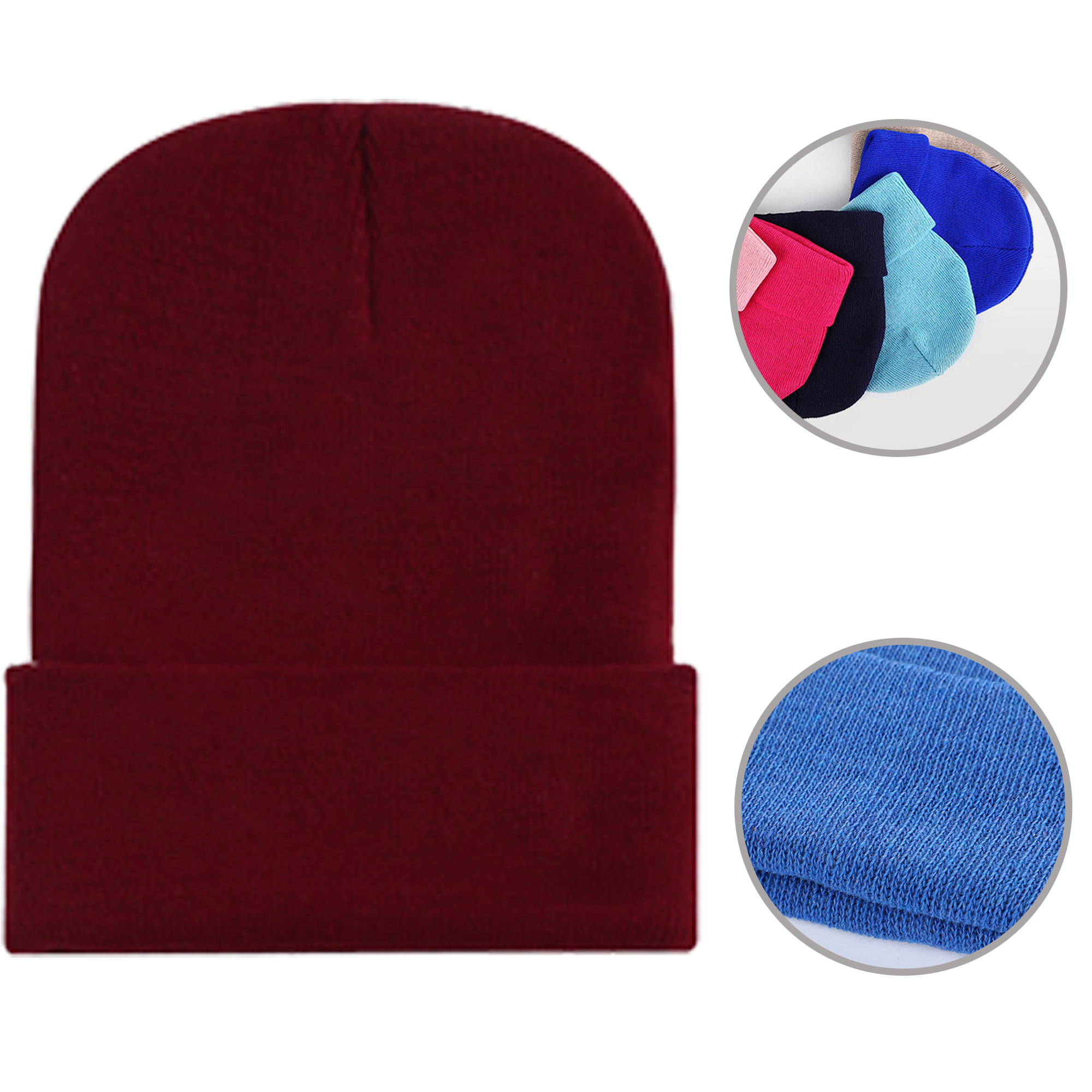 Classic Solid Knit Beanie 3