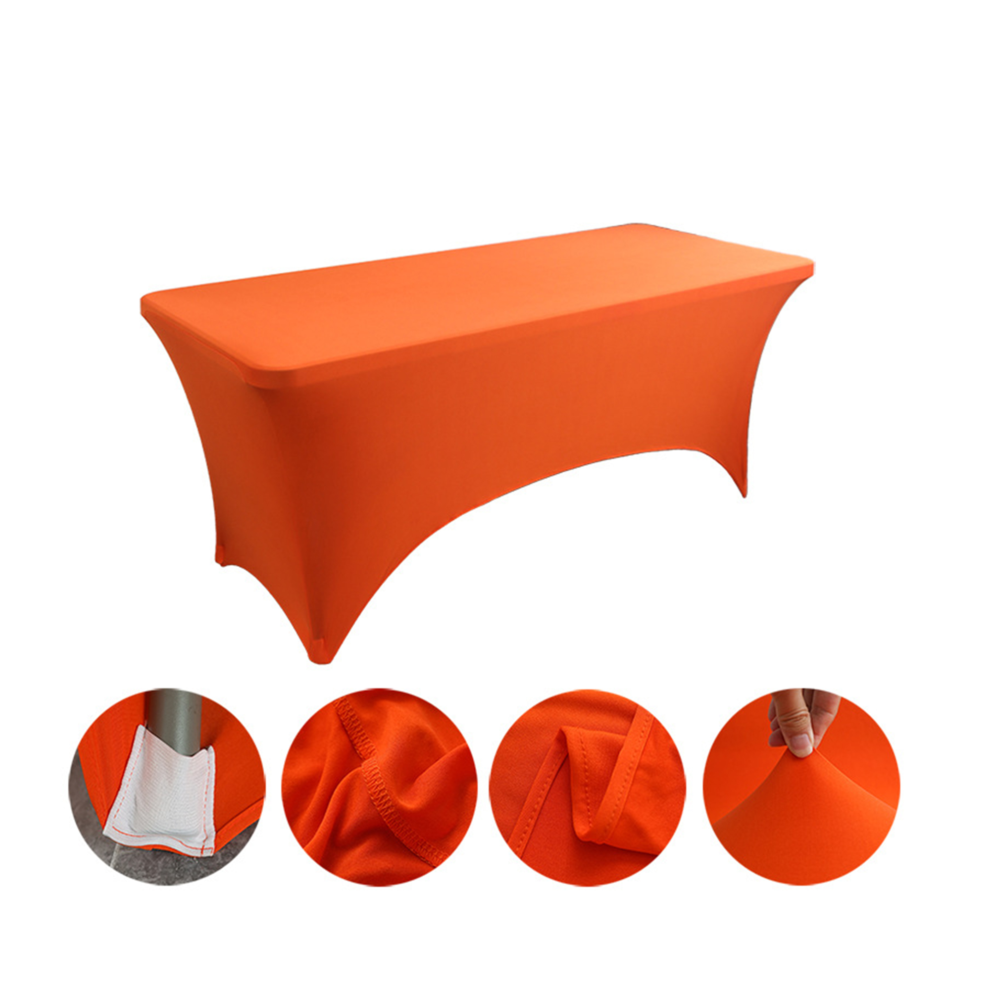 Six Foot Full Color Spandex Fitted Table Cover 24