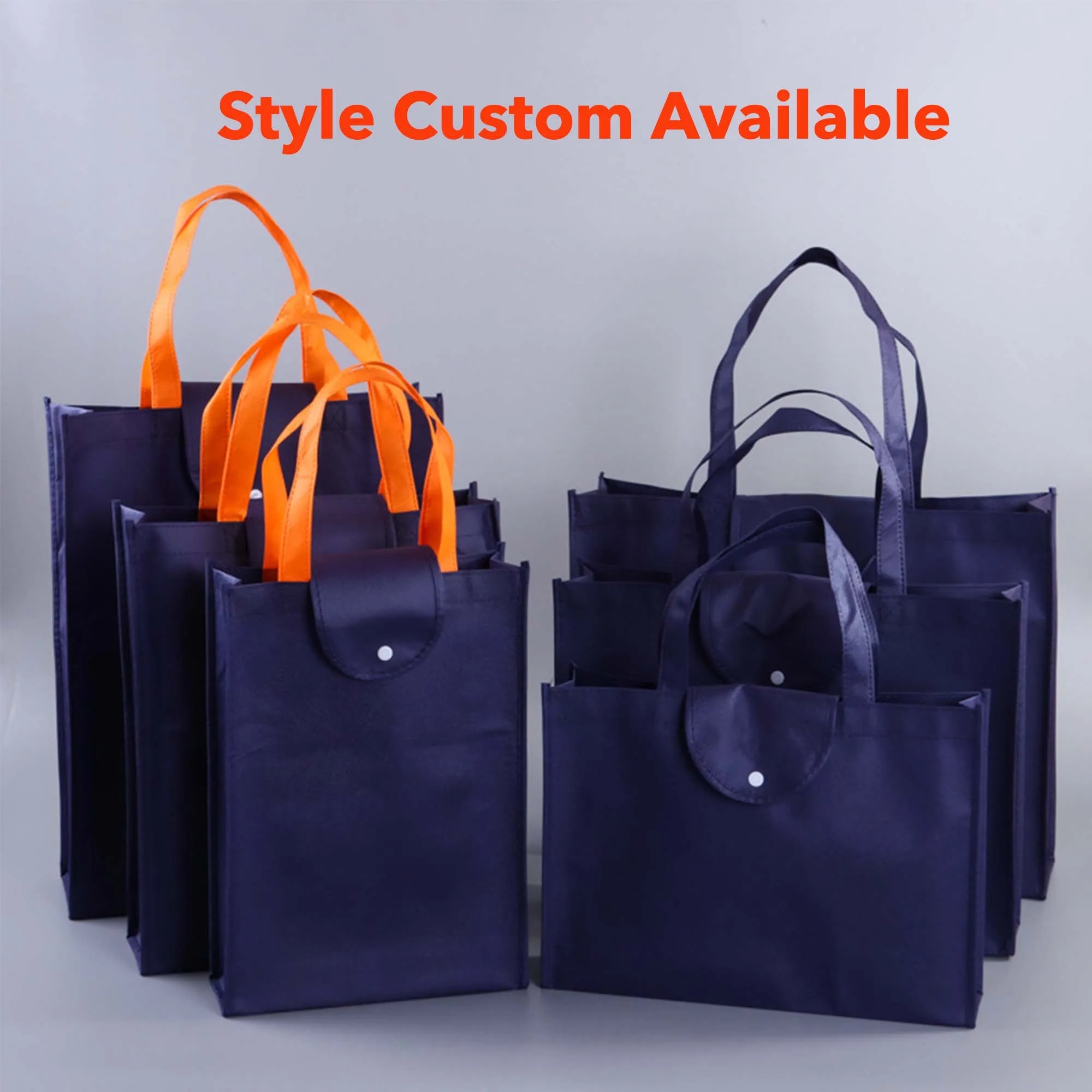 MOQ50 Foldable Non-woven Grocery Tote Bag 5