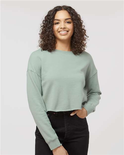 Women's Lightweight Crop Crewneck Sweatshirt - AFX24CRP 86