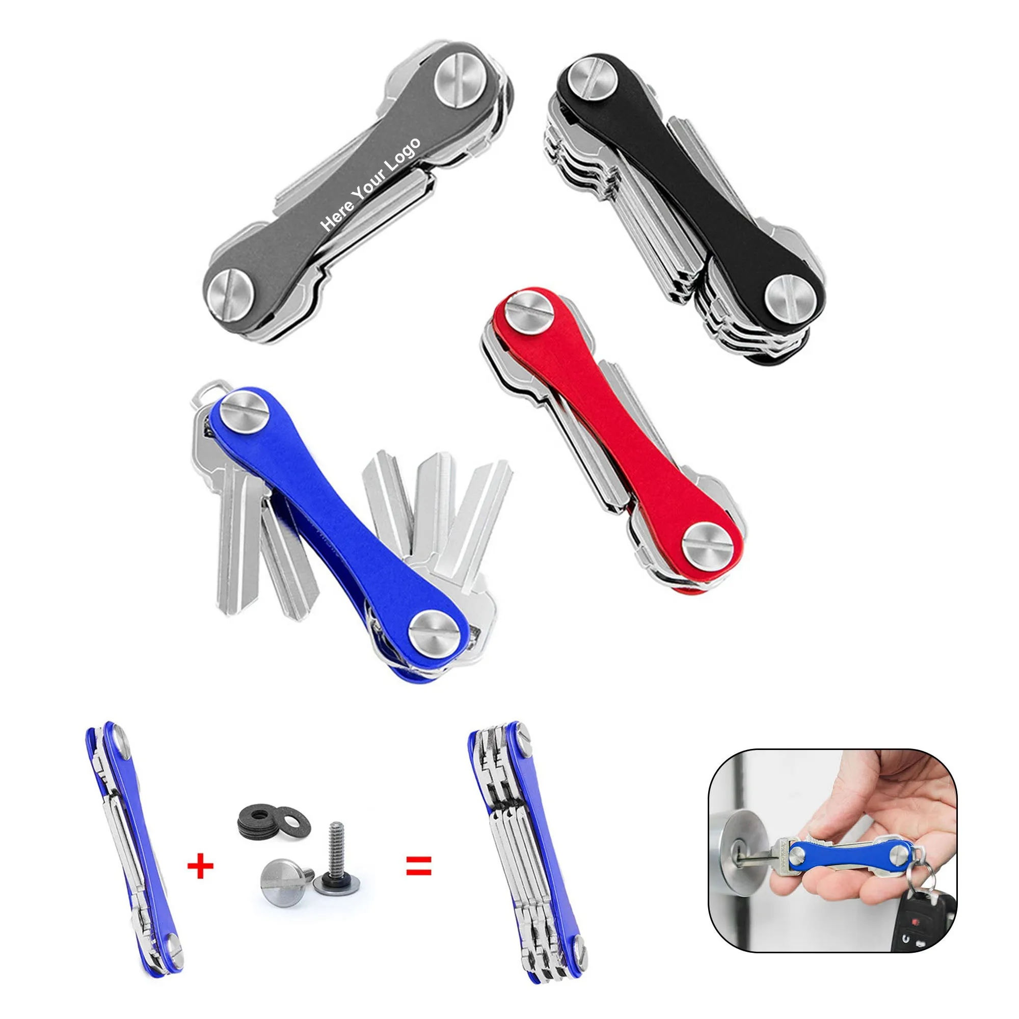 Compact Key Holder And Keychain Organizer 7