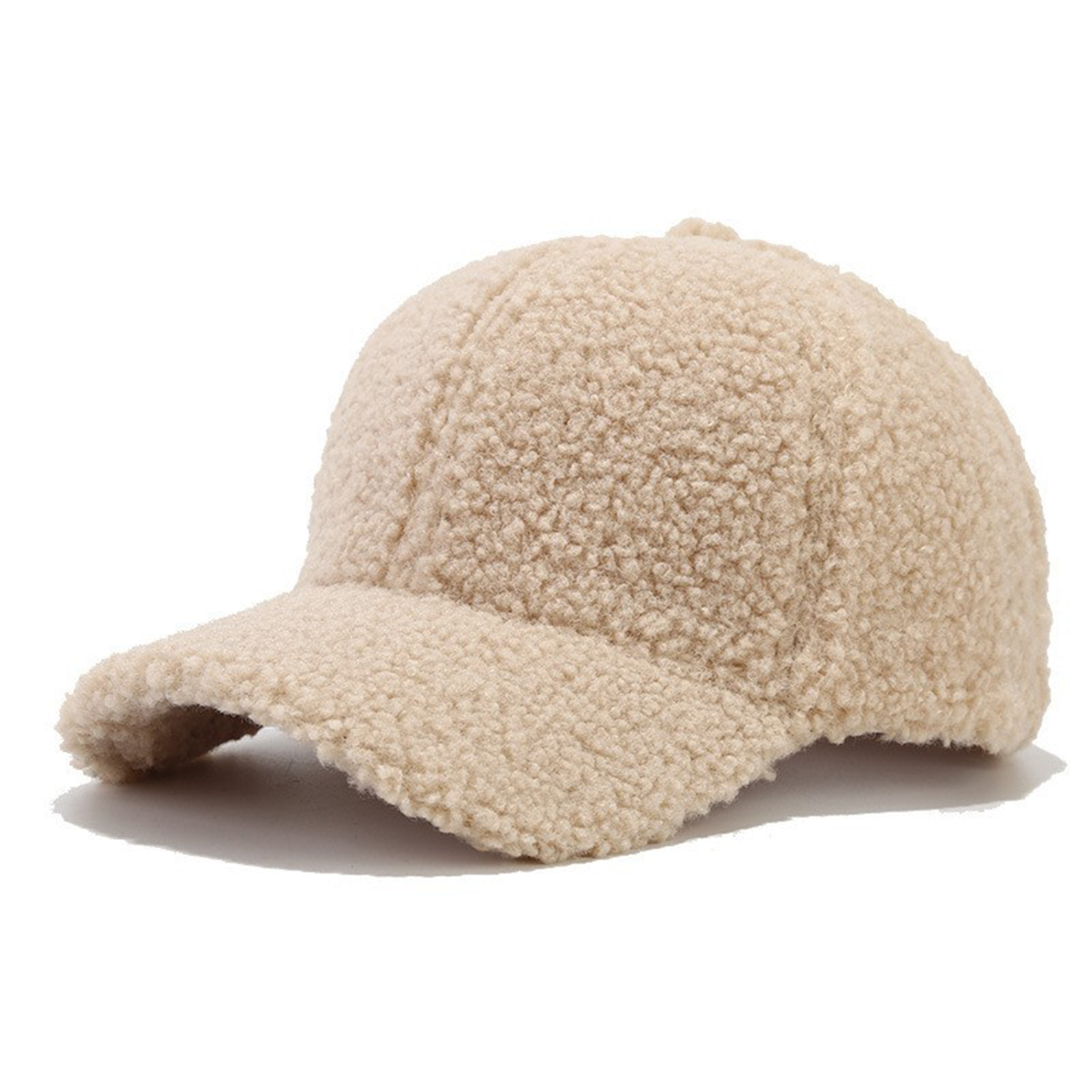 Women Winter Lamb Wool Baseball Cap 6