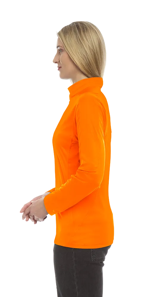 Ladies' Wicking L/S Solid Zip Pullover, custom hoodie or sweatshirt with logo imprint 41