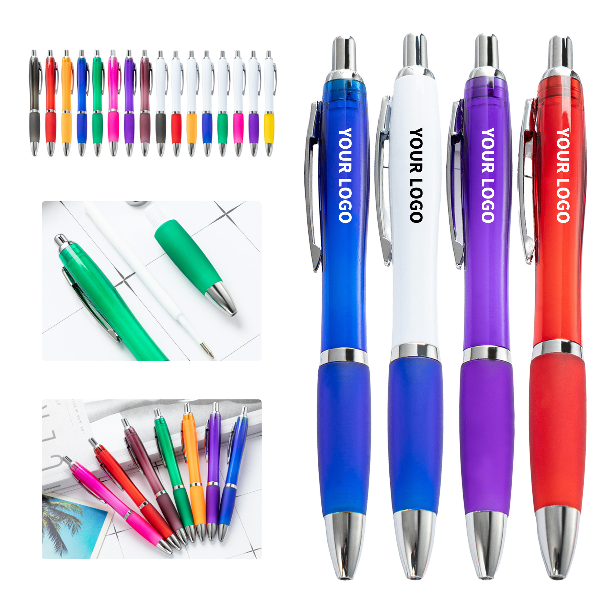 Retractable Plastic Ballpoint Writing Tool 11