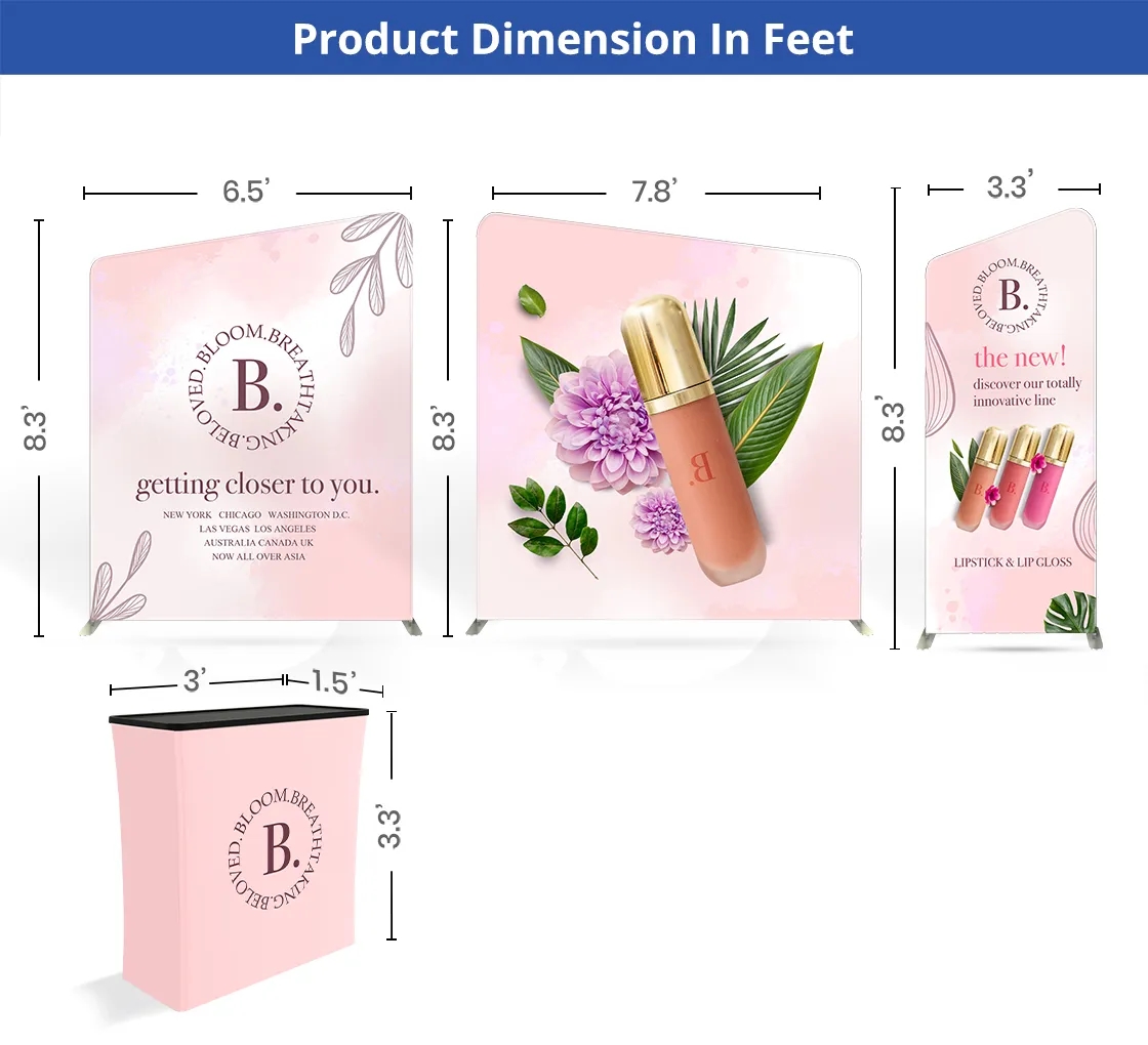 20ft Inline Trade Show Booth - Tension Fabric Display 4