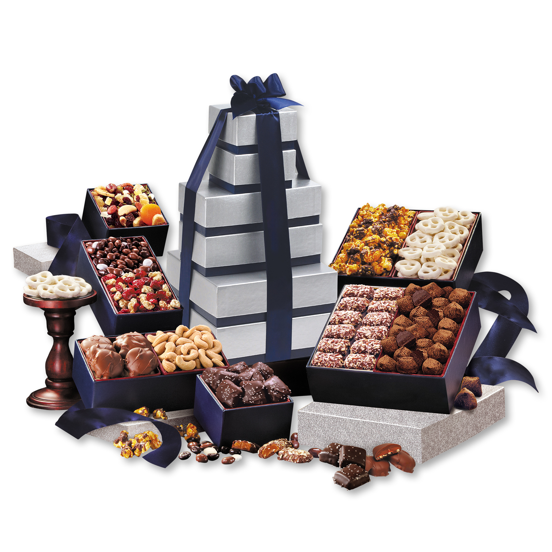 Silver & Navy Executive Gourmet Tower 3