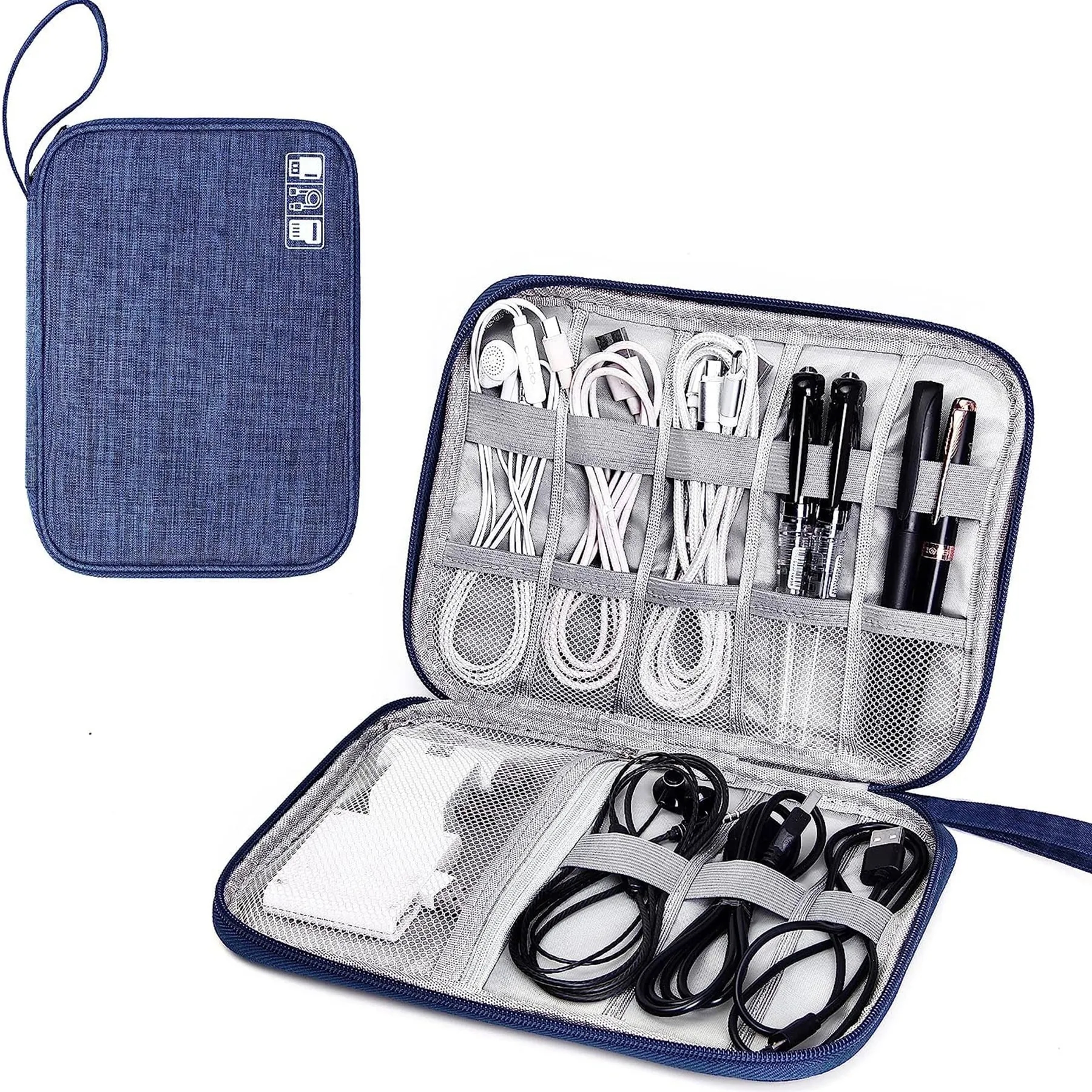 Portable Travel Electronics Cable Organizer Bag 3