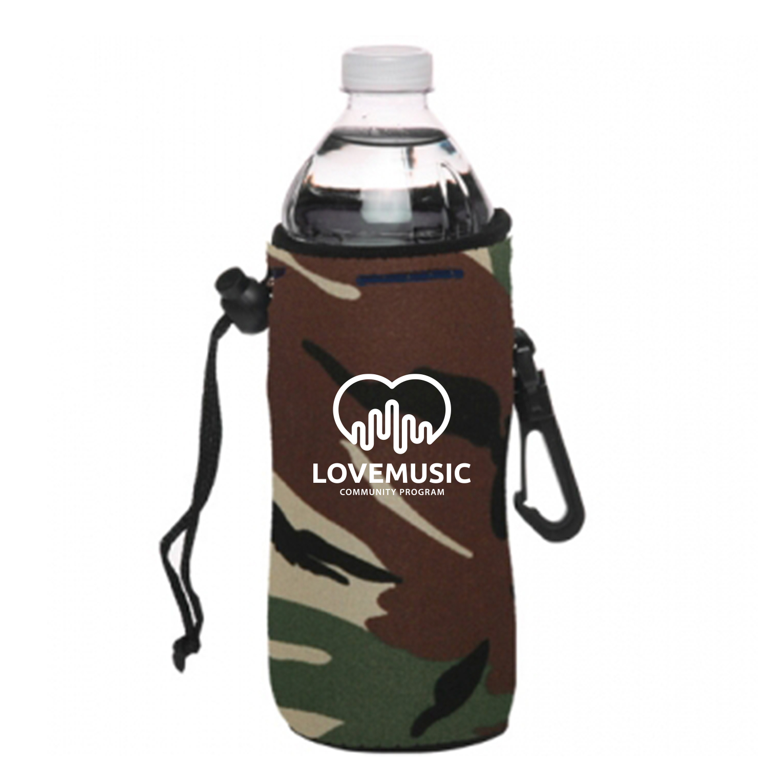 Neoprene Drawstring Bottle Cooler (1 Color Imprint) 5