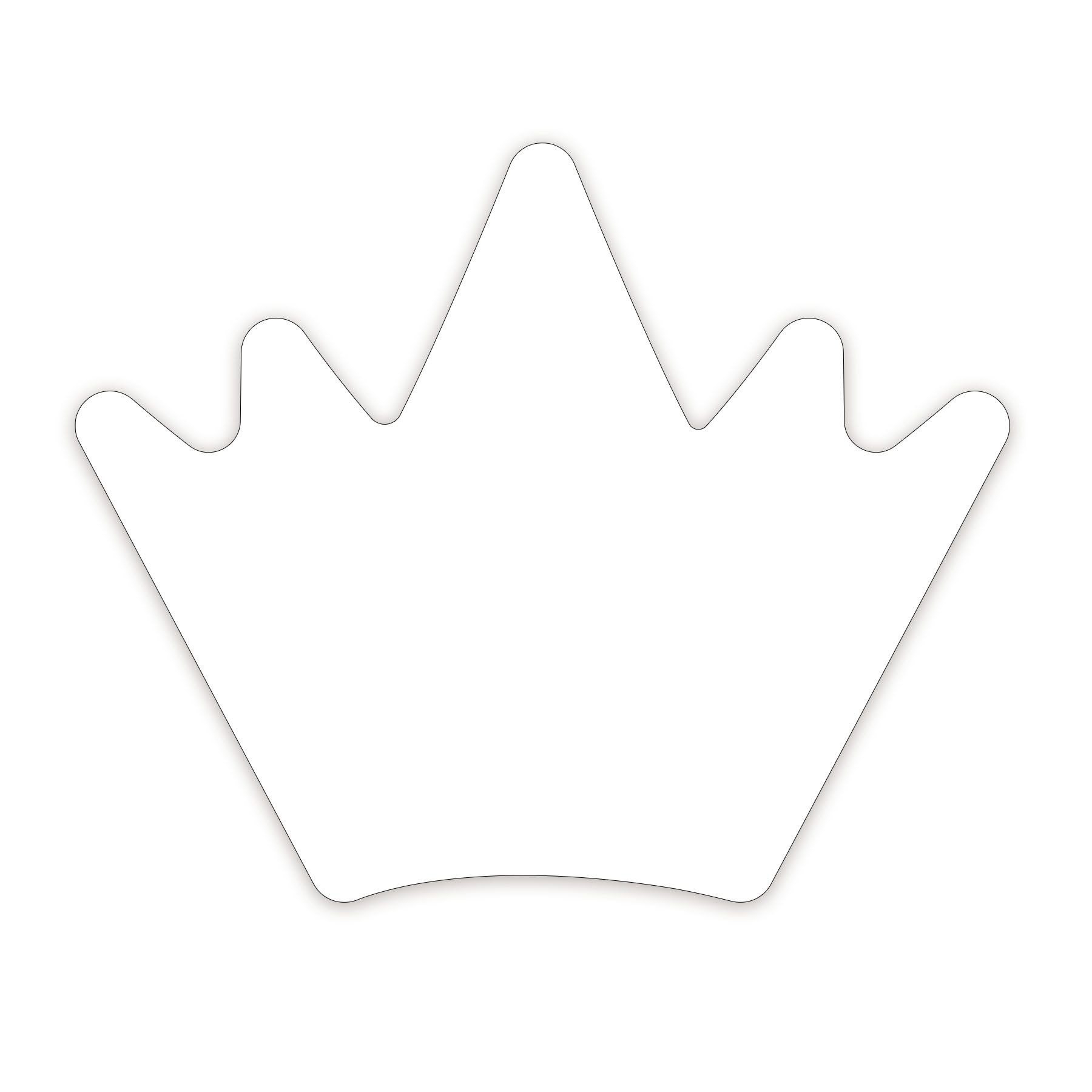 Crown Shaped NoteKeeper™ Magnet 35 Mil 3