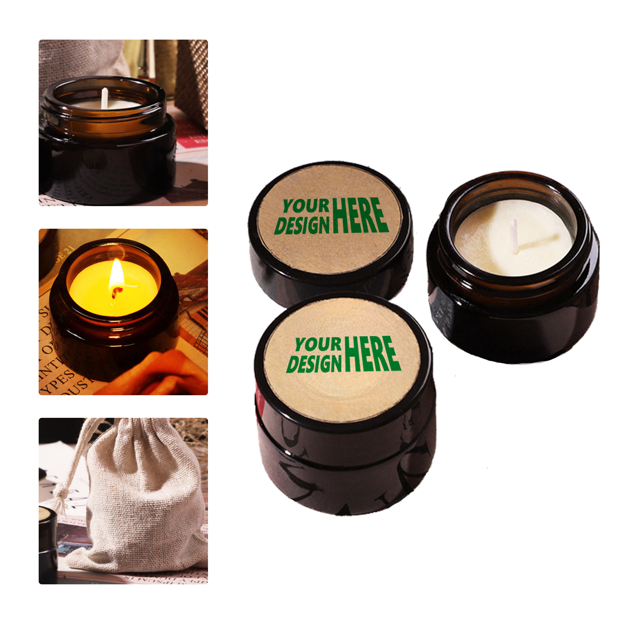MOQ 50 Vintage Scented Tealight Candle Gift Set 2