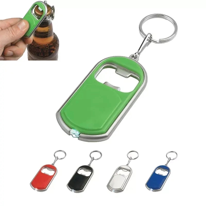 Aluminum Plain Bottle Opener with Keychain 3