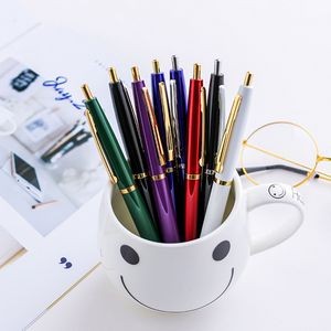 Gold Clip Metallic Retractable Cap Signing Pen 13