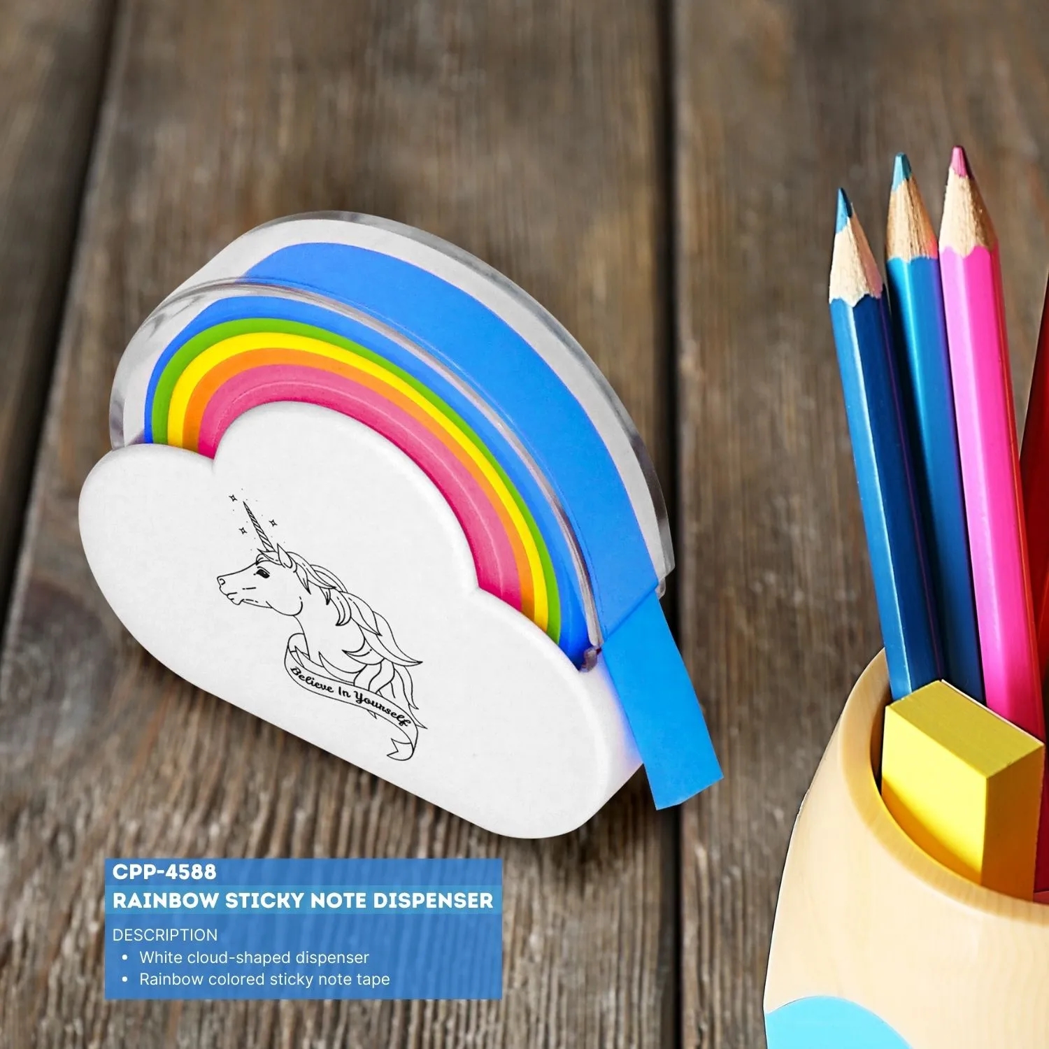 RAINBOW STICKY NOTE DISPENSER 2