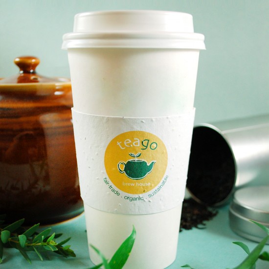 Single-Sided Seed Paper Coffee Cup Sleeves 2