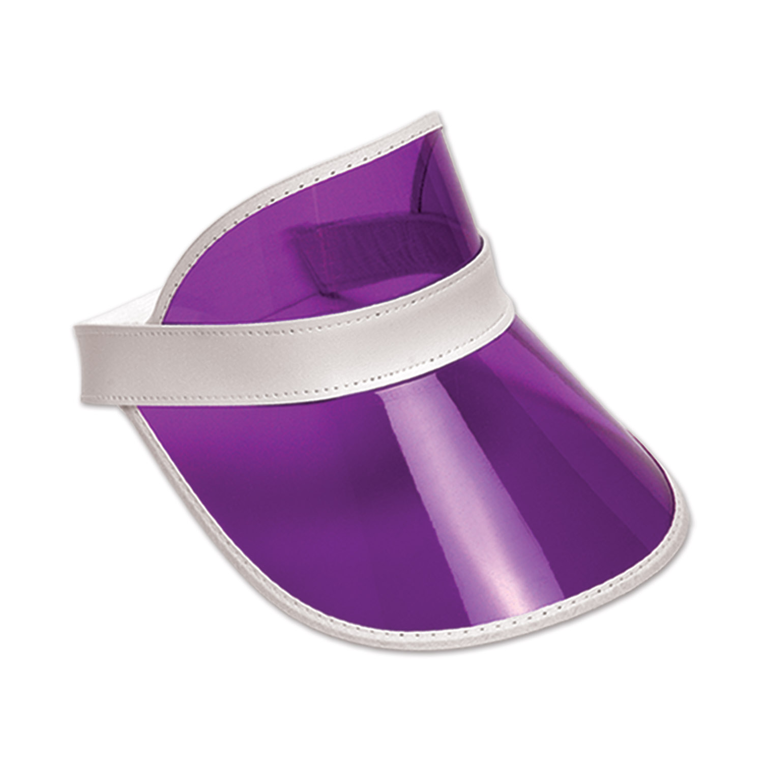 Clear Purple Plastic Dealer's Visor