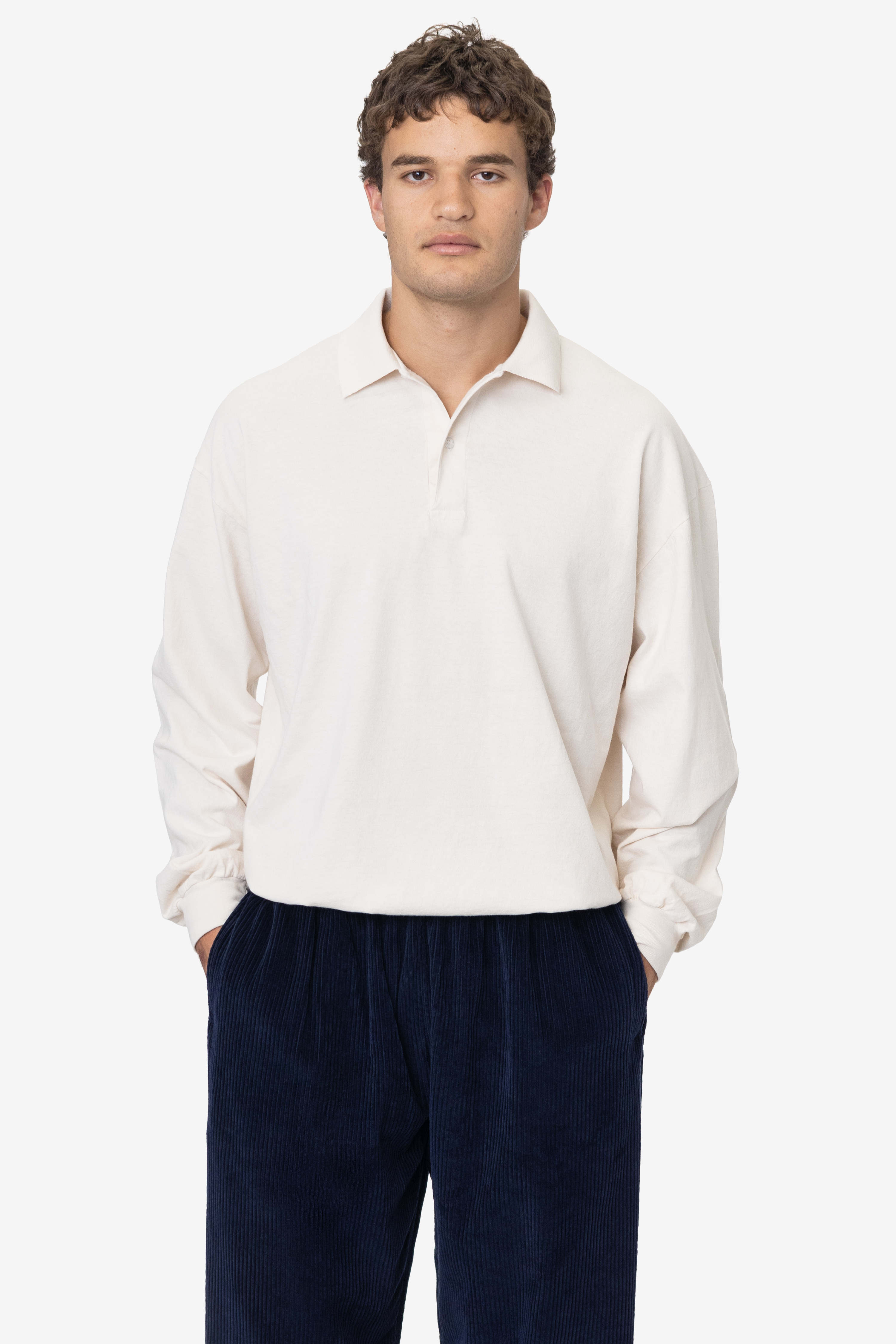 6.5 OZ LONG SLEEVE POLO T-SHIRT 4