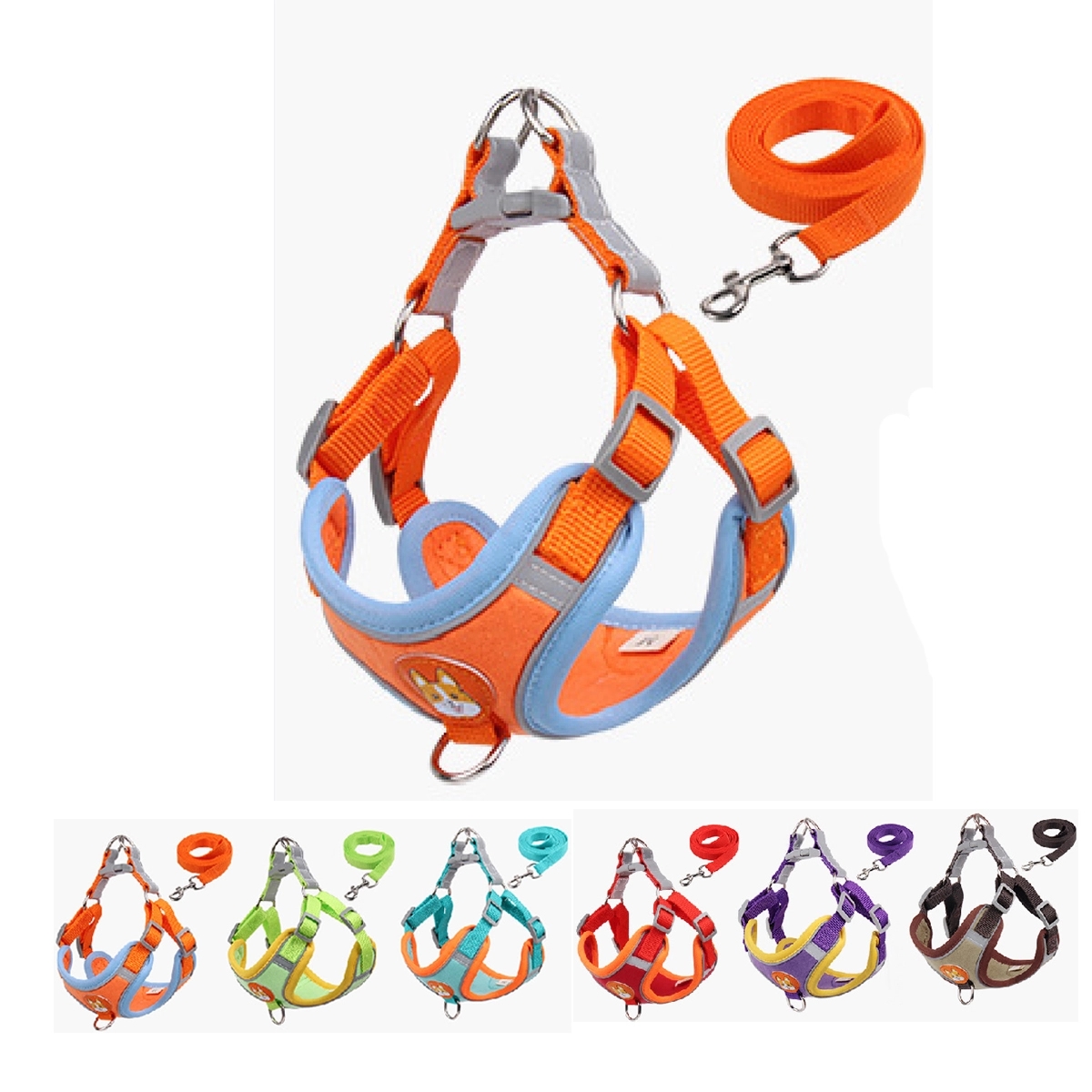 Breathable Mesh Vest Harness With Reflective Soft Padded 3