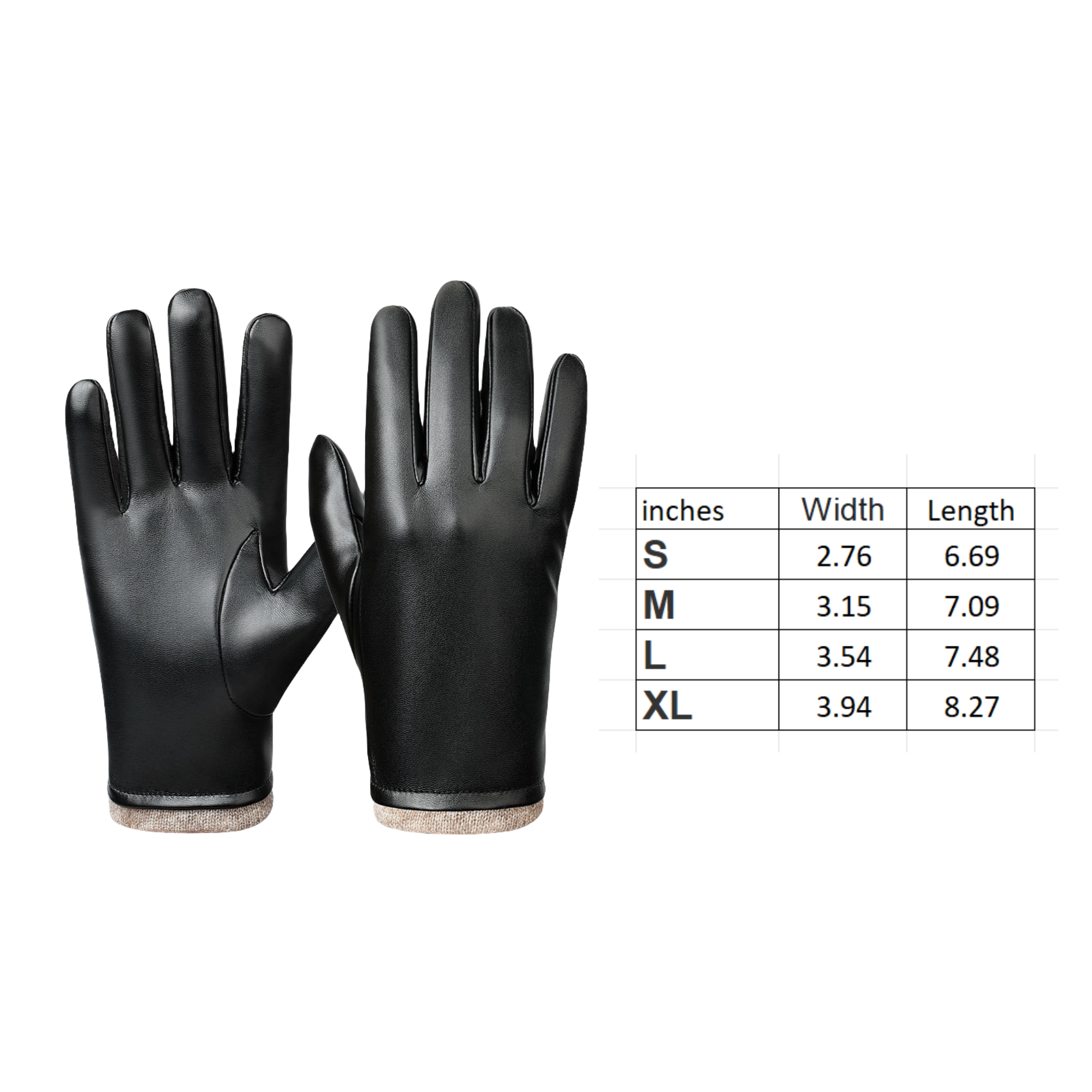 Women Winter Leather Gloves 3