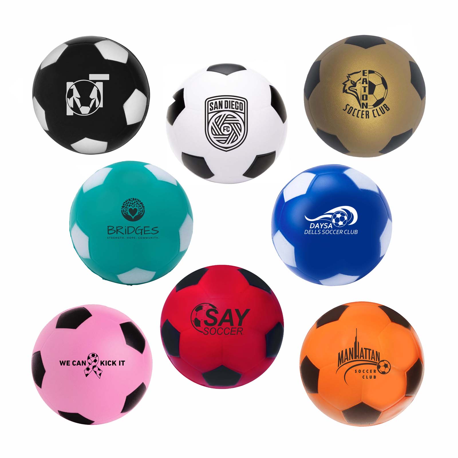 2 1/2" Soccer Ball Stress Reliever 23