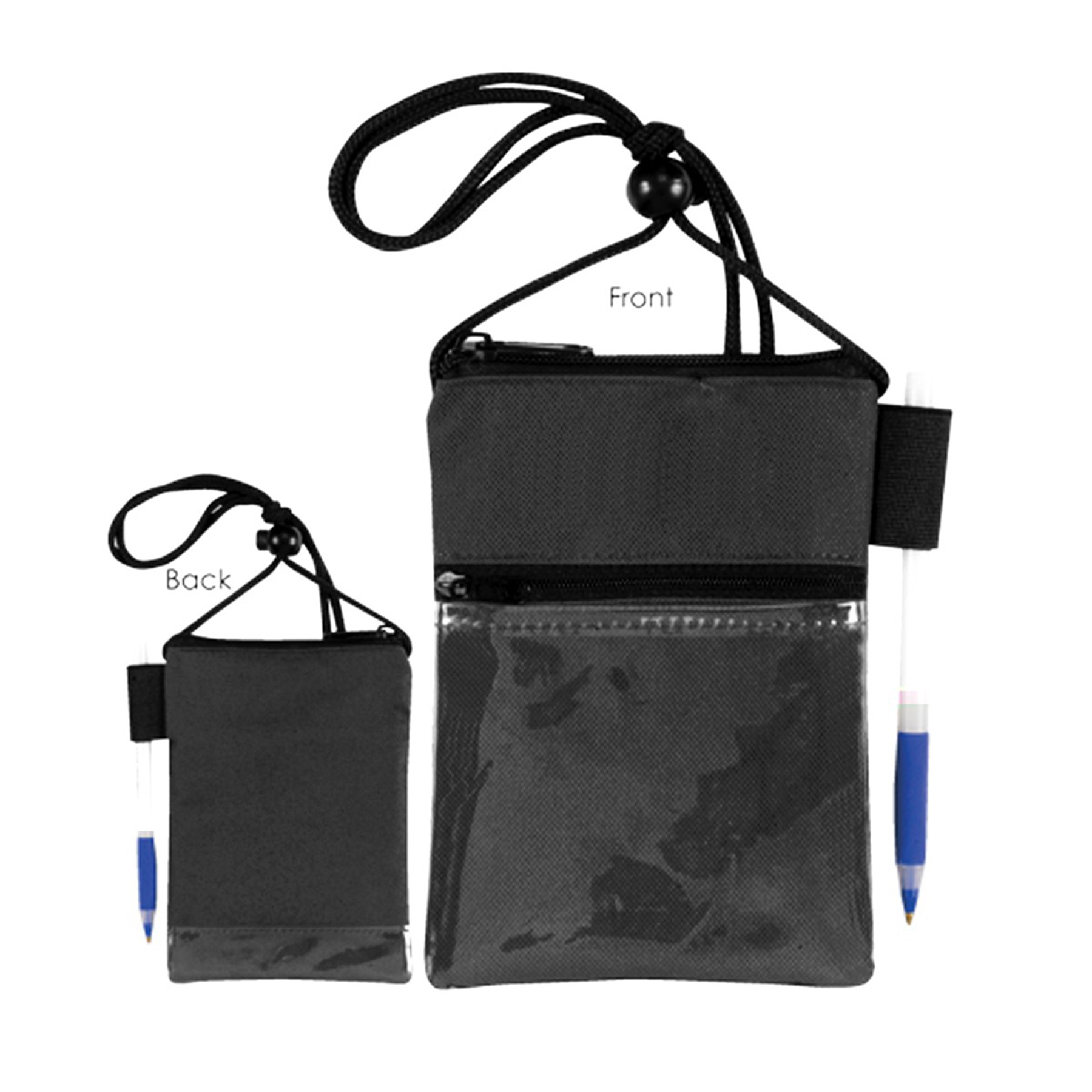 600 Denier Polyester Dual Zipper Pocket Badge Holder 7