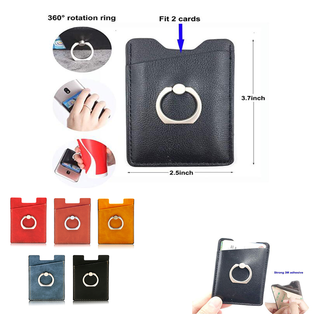 PU Leather Wallet With Ring Stand 2